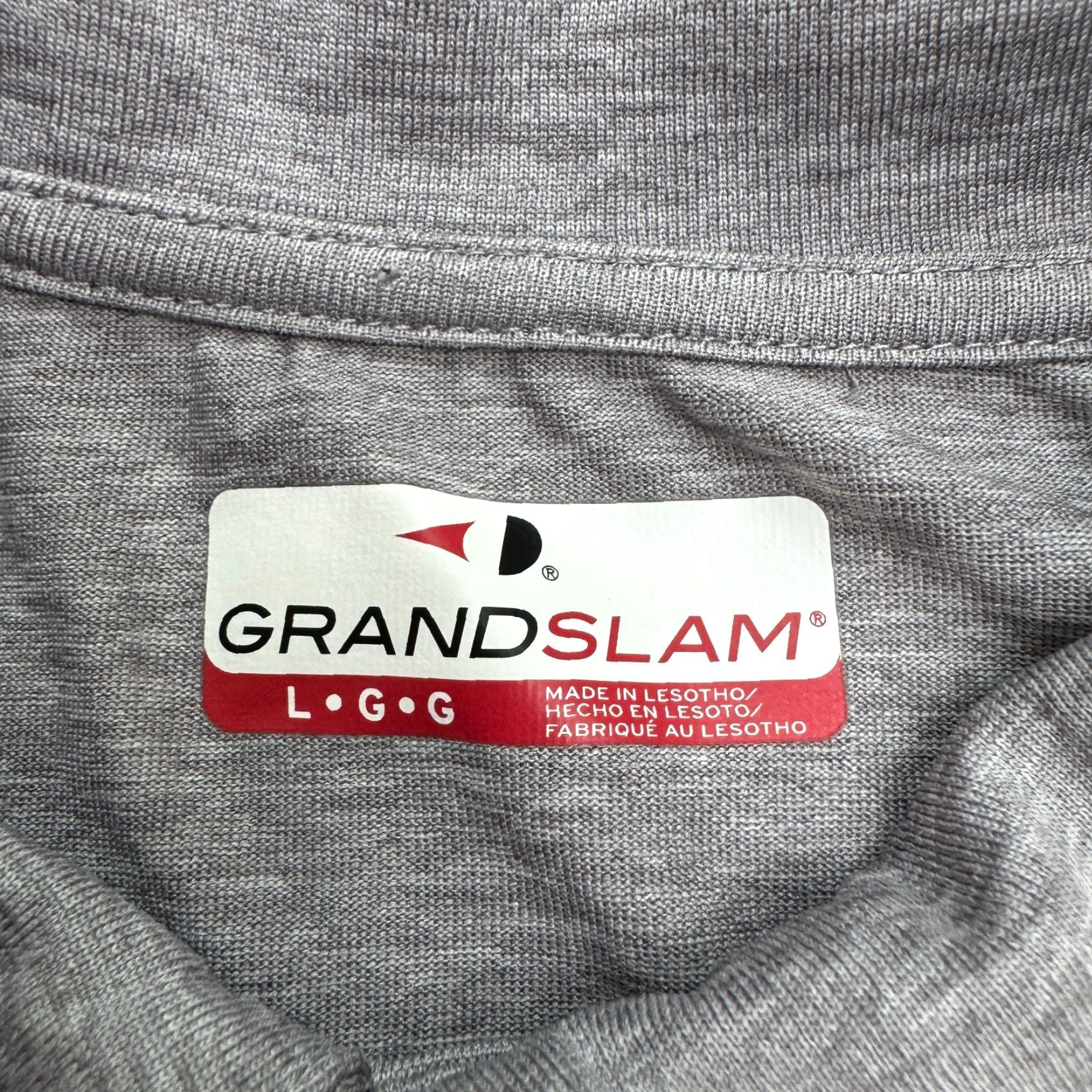 Vintage Grand Slam Polo Shirt Mens Large Gray Short Sleeve Active Golf Performance NWOT Size US L / EU 52-54 / 3 - 5 Thumbnail