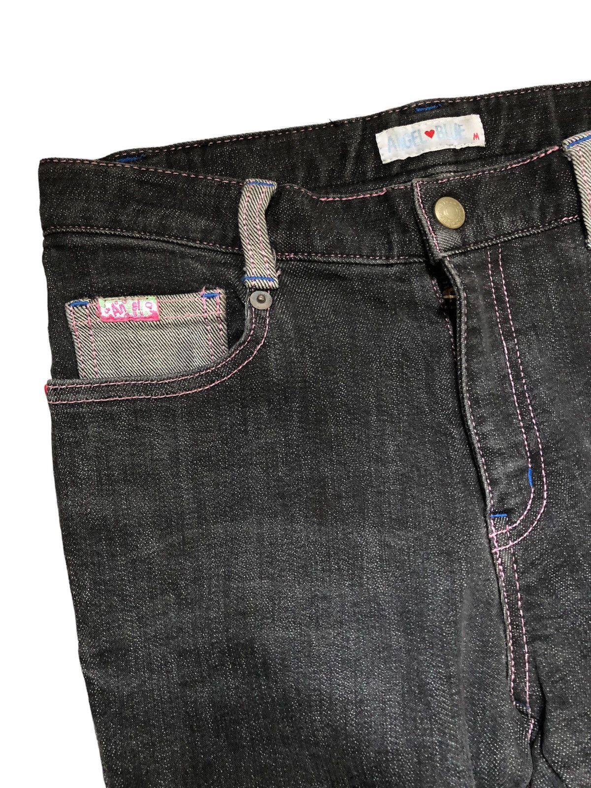 Angel Blue × Hysteric Glamour × Japanese Brand Japanese Brand Angel Blue Patchwok Jeans Size 27" / US 4 / IT 40 - 5 Thumbnail