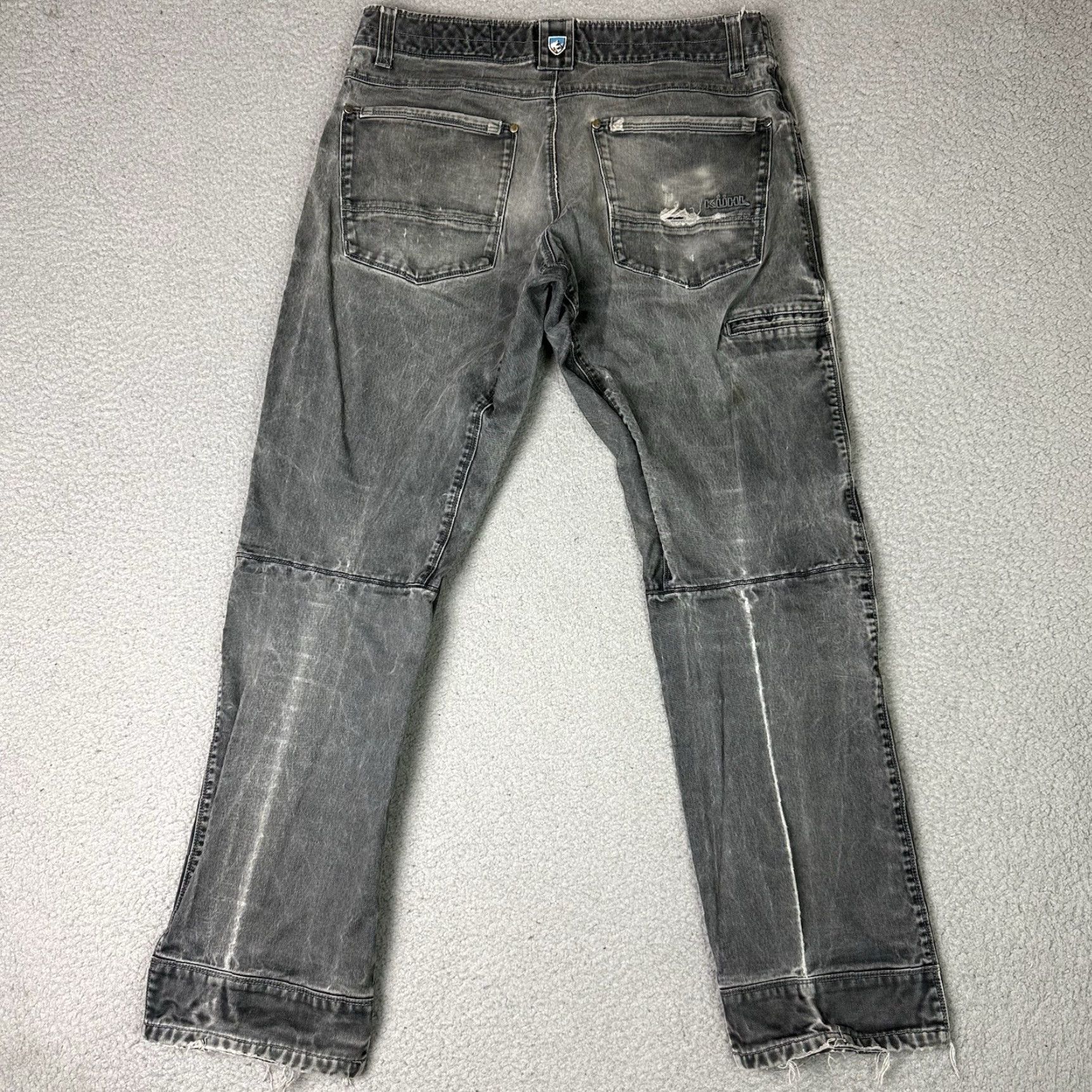 Vintage Kuhl Rydr Pants Mens 34x32 Gray Vintage Patina Dye Hiking Outdoors Distressed Size US 34 / EU 50 - 5 Thumbnail