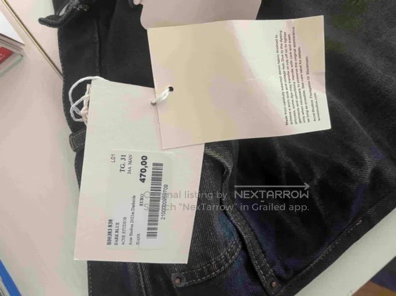 Acne Studios Acne Studios Black and blue distressed mud-dyed washed jea Size US 30 / EU 46 - 7 Thumbnail