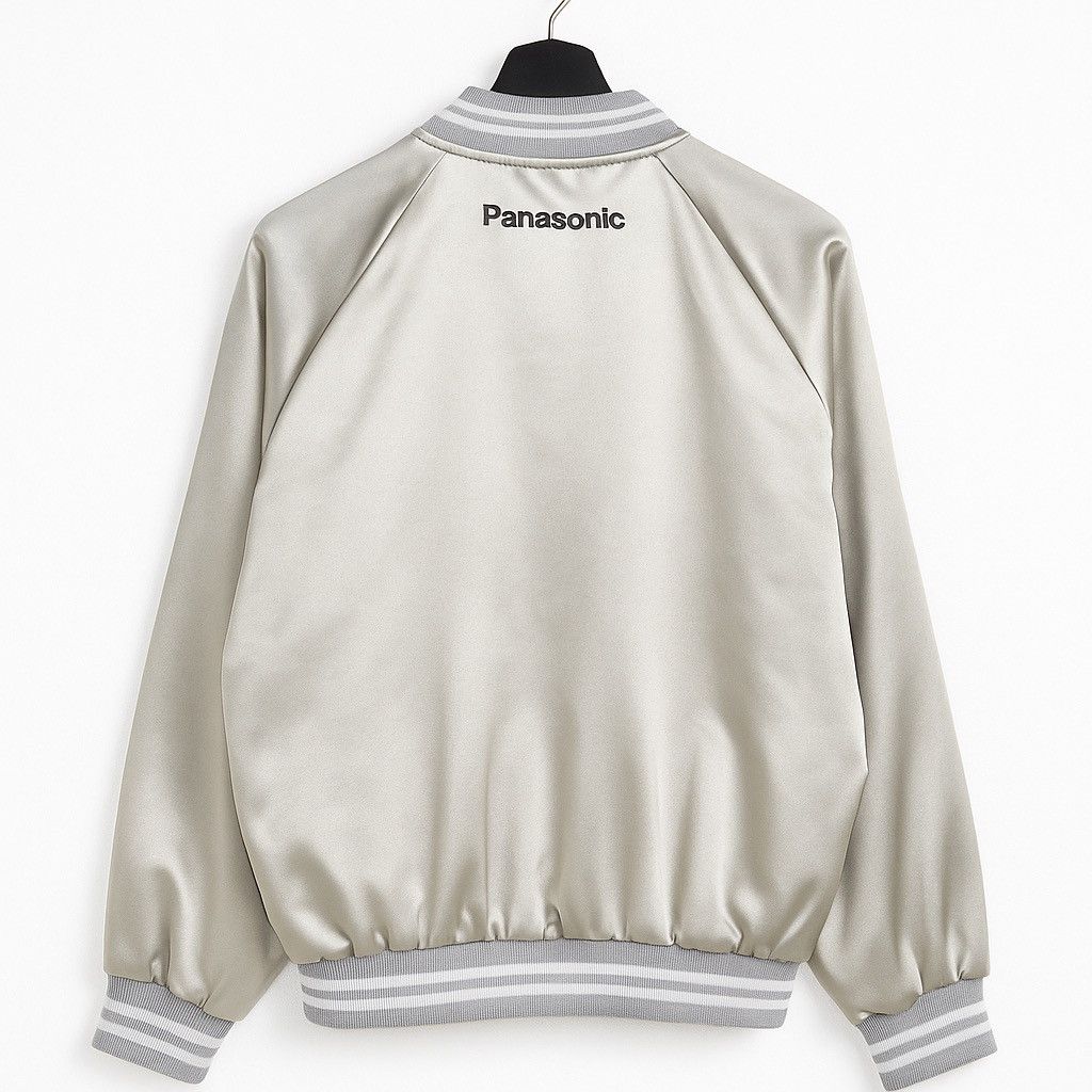 Mizuno Vintage J.League Mizuno x Panasonic Silver Bomber Jacket Size US L / EU 52-54 / 3 - 2 Thumbnail