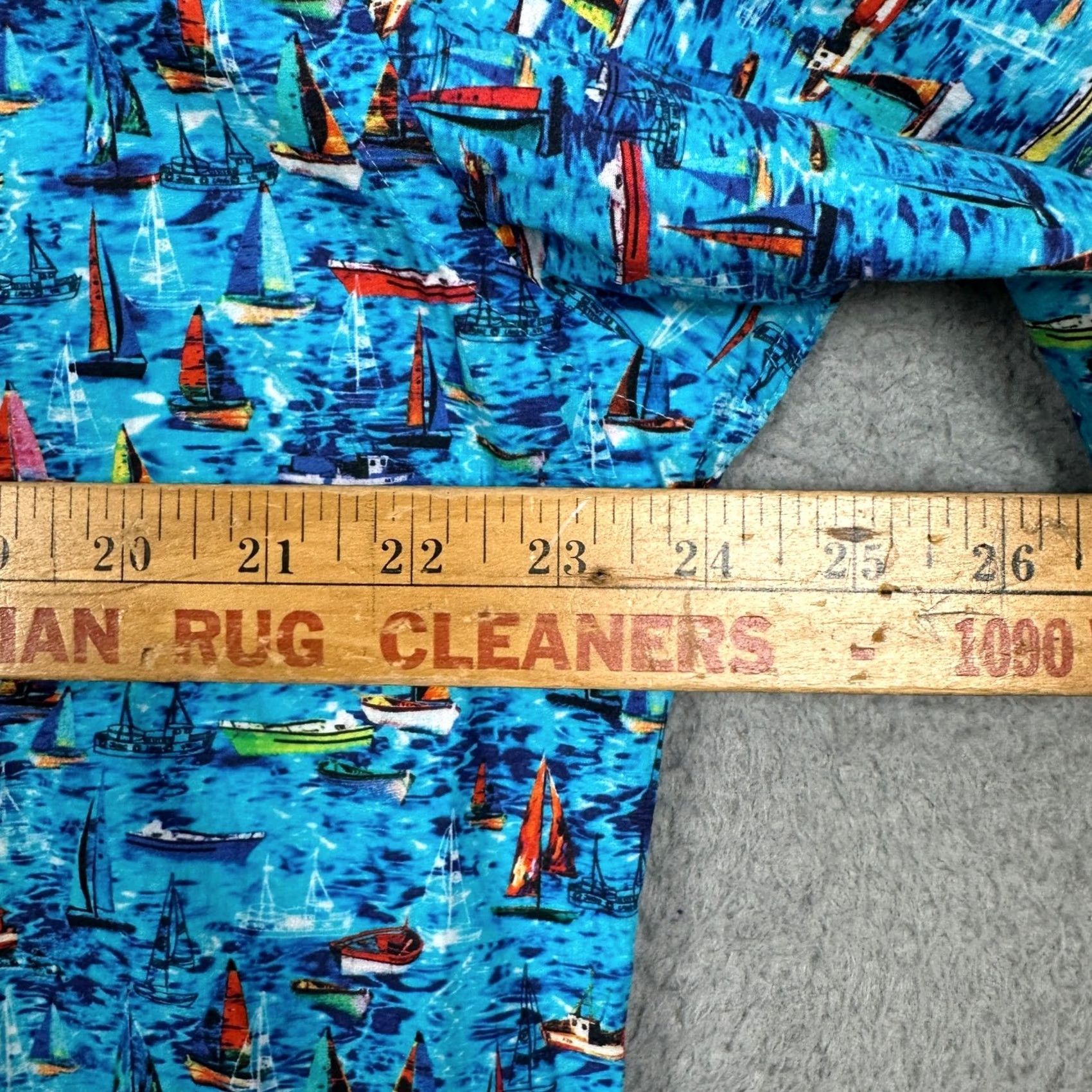Jared Lang Jared Lang Shirt Mens 2XL Blue Sailboat Print Button Up Long Sleeve Casual EUC Size US XXL / EU 58 / 5 - 6 Thumbnail