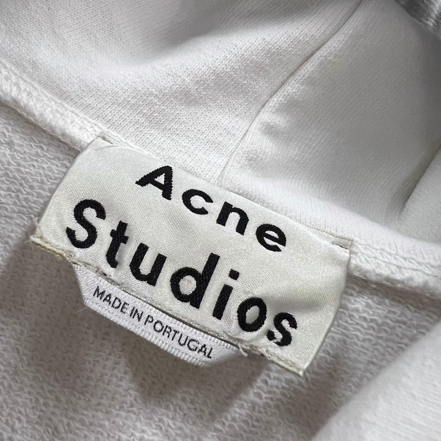 Acne Studios Acne Studios White Printed Small Logo Hoodie XXS Size XXS / US 00 / IT 34 - 2 Thumbnail