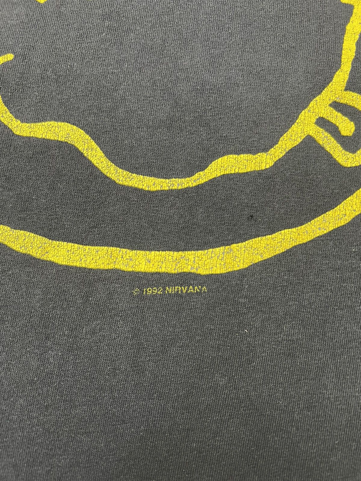Band Tees Vintage '92 Nirvana Smiley Tee Size US L / EU 52-54 / 3 - 4 Thumbnail