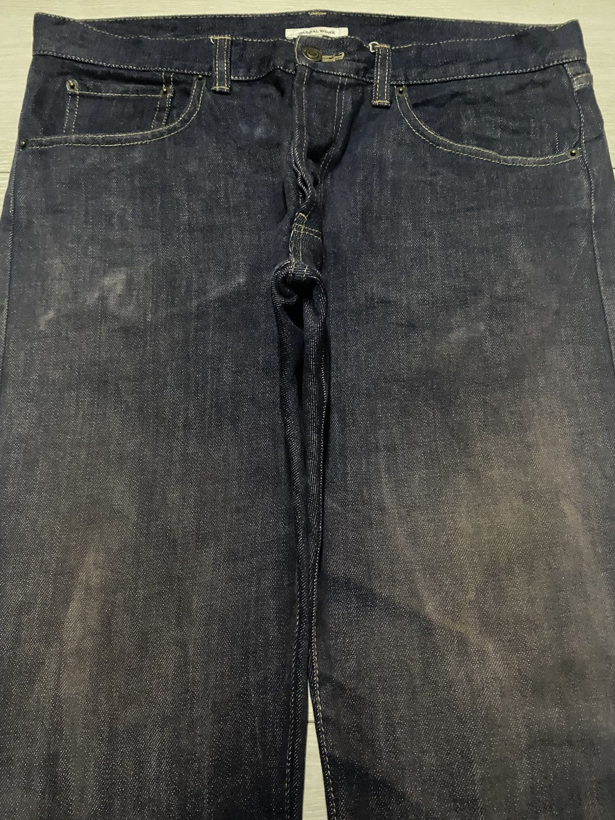 Hysteric Glamour Vintage Global Work Dark Blue Grunge Loose Jeans Size US 36 / EU 52 - 3 Thumbnail