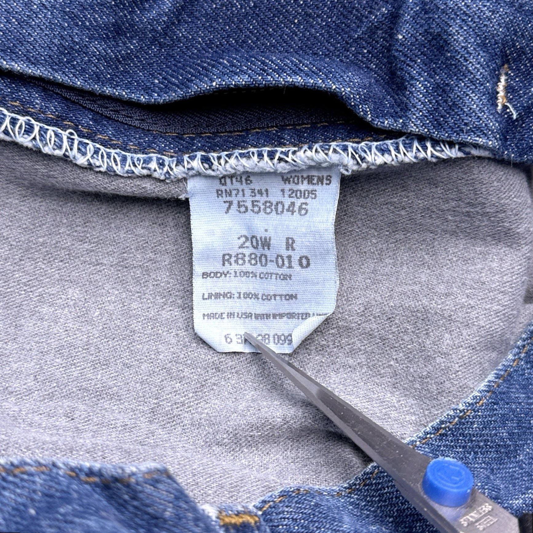 Vintage VINTAGE L.L.Bean Jeans Womens 20W 28in Inseam Relaxed Straight Denim Stone Blue 100% Cotton 5-Pocket USA 90s Lined New Size 42" / US 20 - 7 Thumbnail