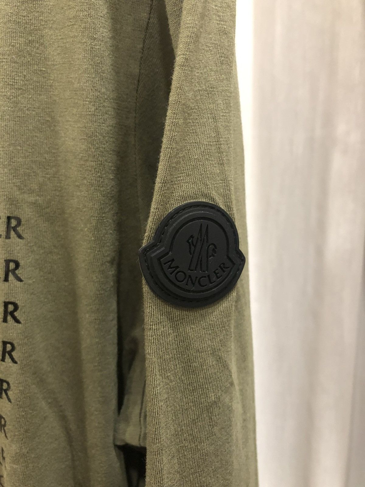Moncler Monclear Logo Print Cotton Sweatshirt Green Size US M / EU 48-50 / 2 - 2 Thumbnail