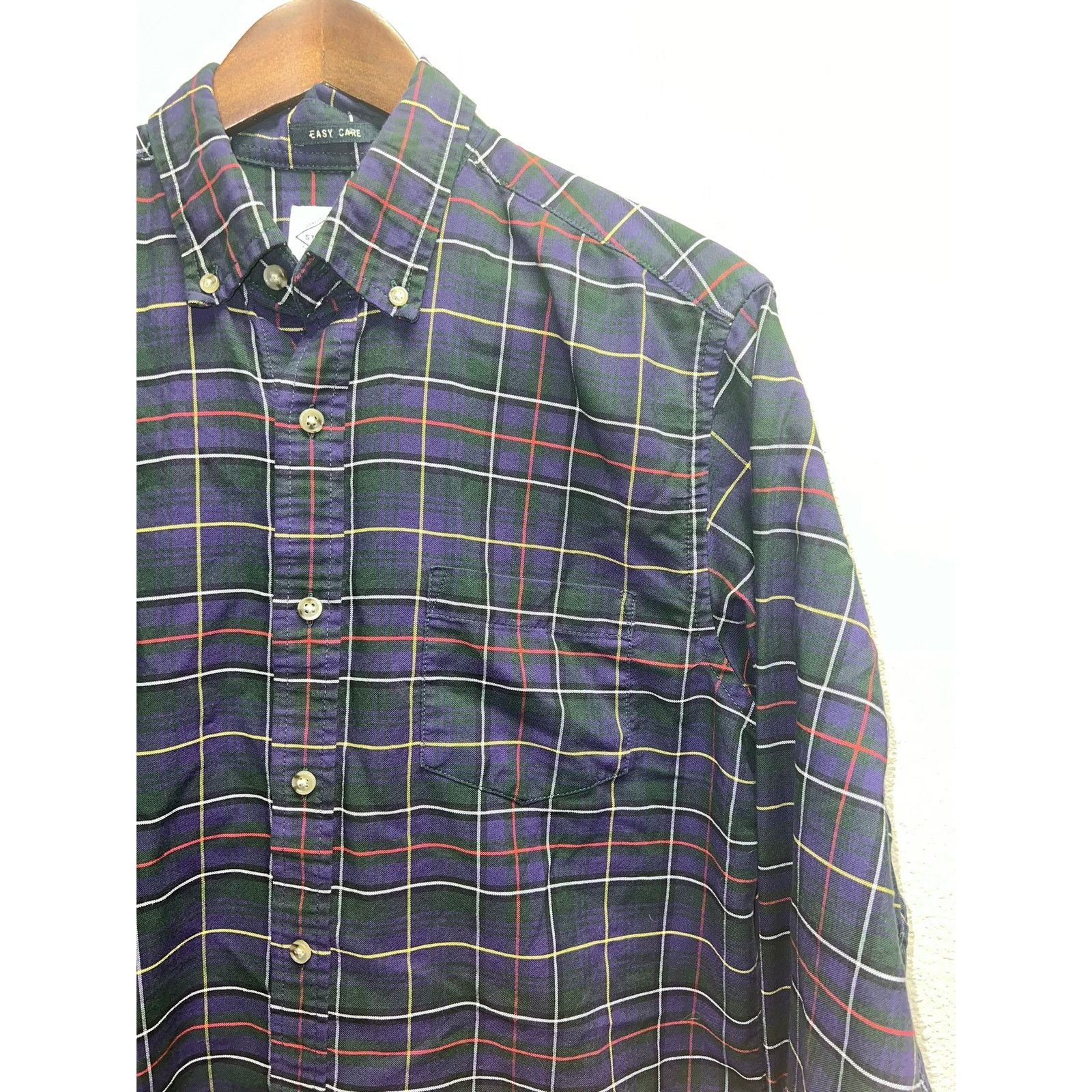 St. Johns Bay St Johns Bay Button Down Shirt Purple Plaid Long Sleeve M Size US M / EU 48-50 / 2 - 2 Thumbnail