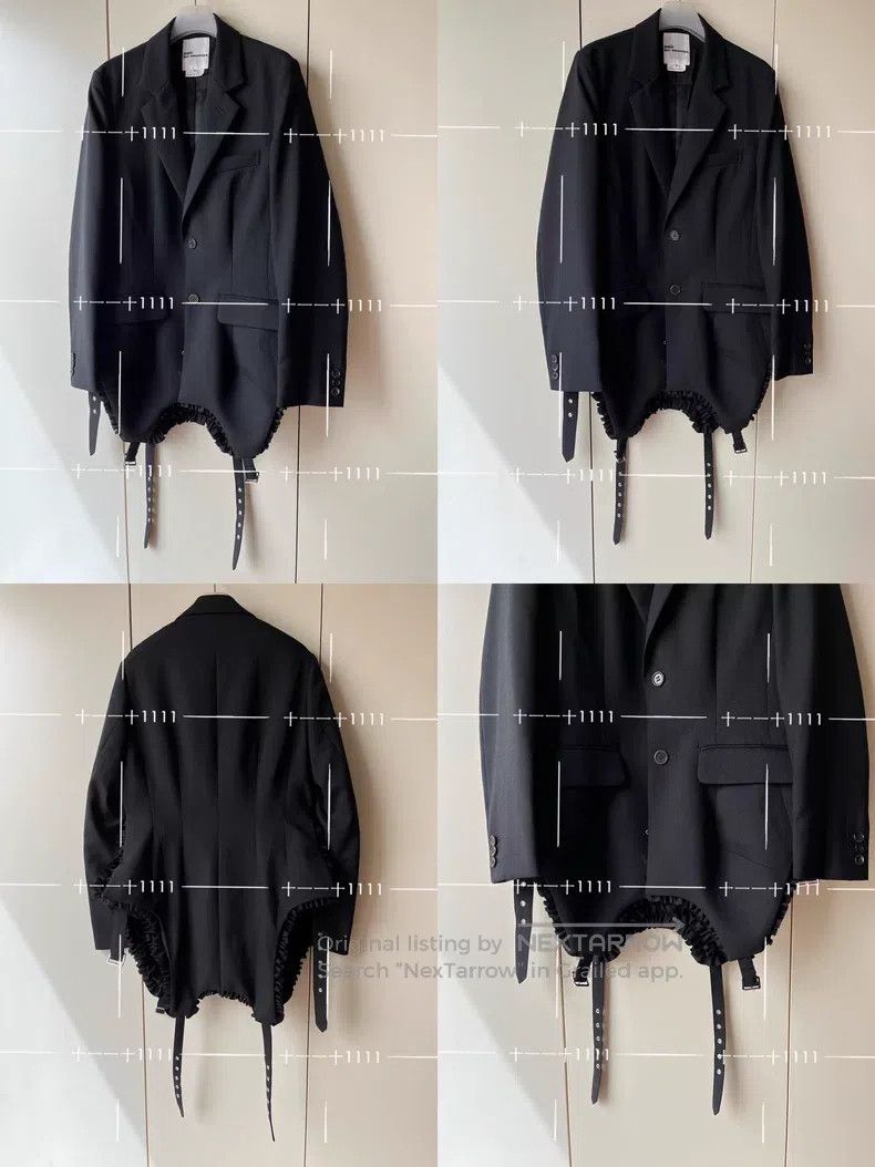Comme des Garcons Comme Des Garcons Notched Lapel Tie Belt Coat Transformed Size S / US 4 / IT 40 - 8 Thumbnail
