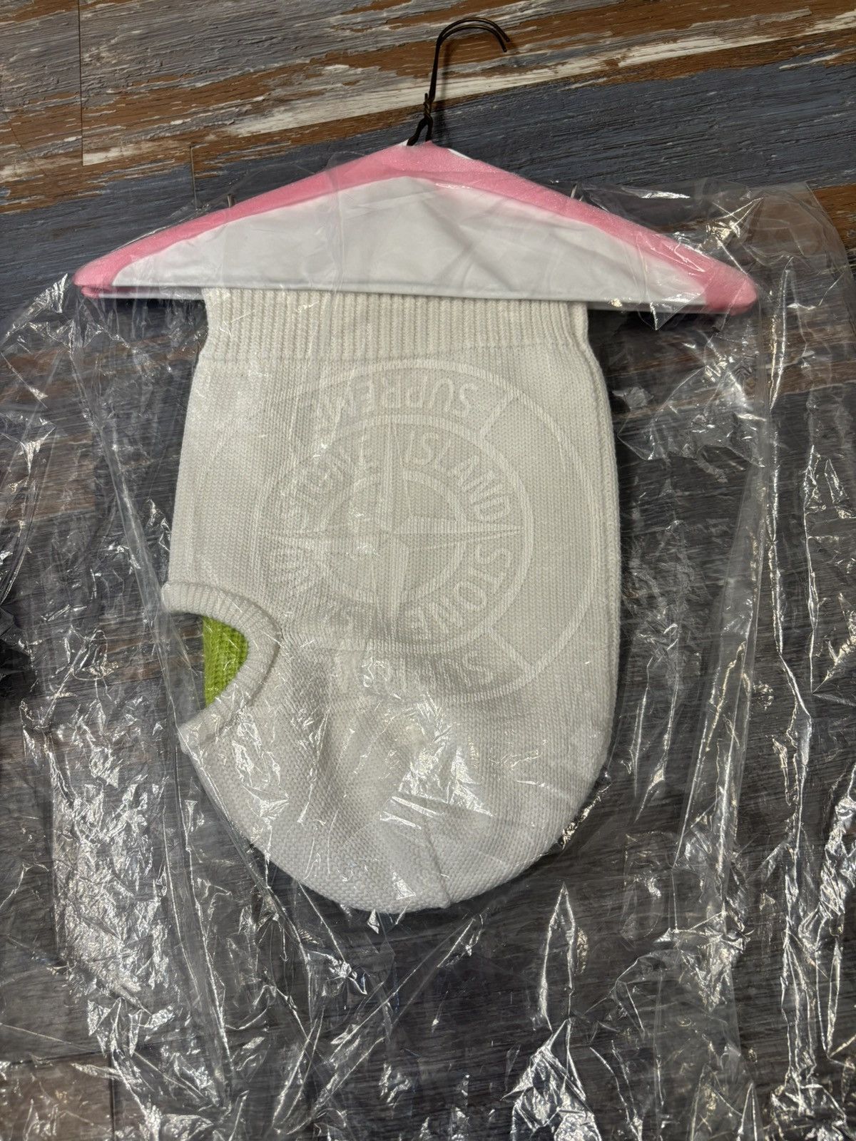 Stone Island × Supreme Supreme Stone Island Glow Knit Balaclava White Size ONE SIZE - 7 Thumbnail
