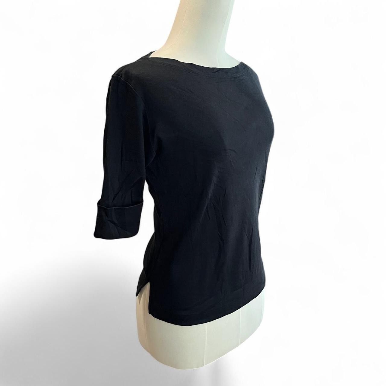 Ralph Lauren Vintage y2k Ralph Lauren black top with 3/4 sleeves🖤 Size M / US 6-8 / IT 42-44 - 3 Thumbnail