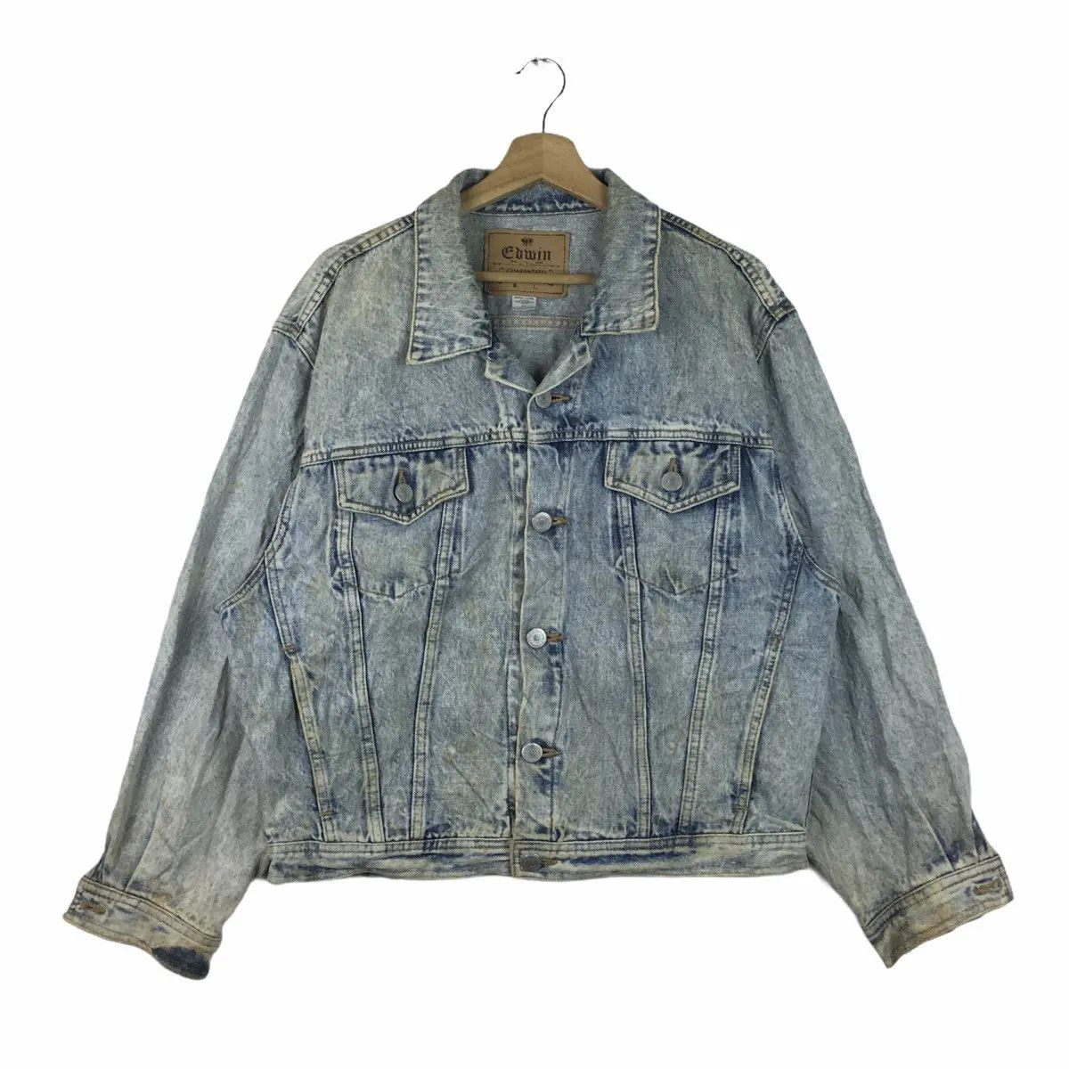 Vintage 80” EDWIN Trucker Western Jeans Denim Jacket USA