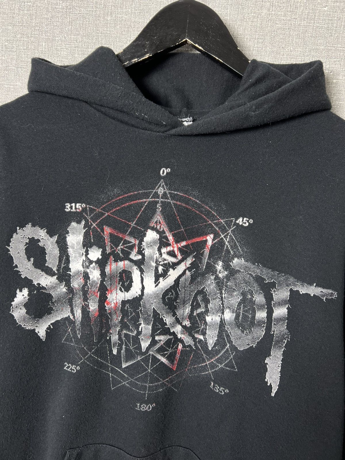 Band Tees × Slipknot × Vintage Rare Vintage Slipknot Pentagram Big Logo Black Hoodie Size US L / EU 52-54 / 3 - 9 Thumbnail