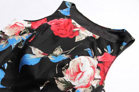 Other Flower print vintage style midi dress Size M / US 6-8 / IT 42-44 - 2 Thumbnail