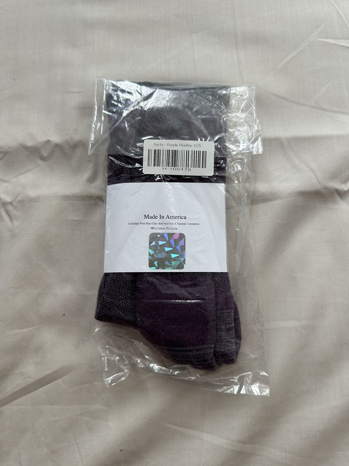 HIDDEN Purple Heather Socks Size ONE SIZE - 2 Thumbnail