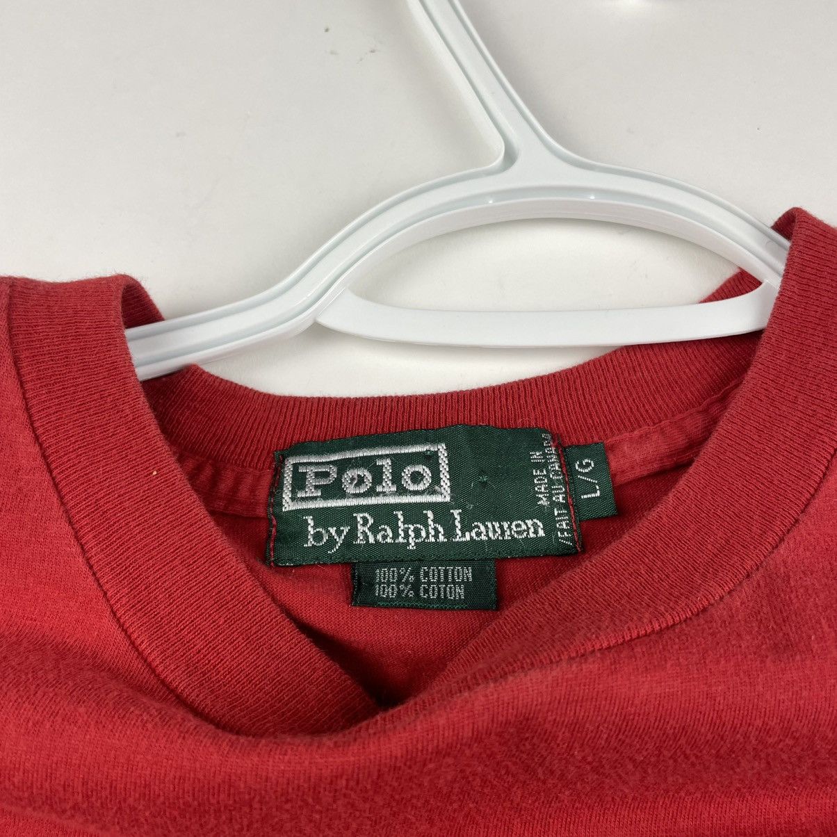 Polo Ralph Lauren × Vintage Vtg 90s Polo Ralph Lauren US Shirt Size L Fits M Mens Red Size US M / EU 48-50 / 2 - 3 Thumbnail