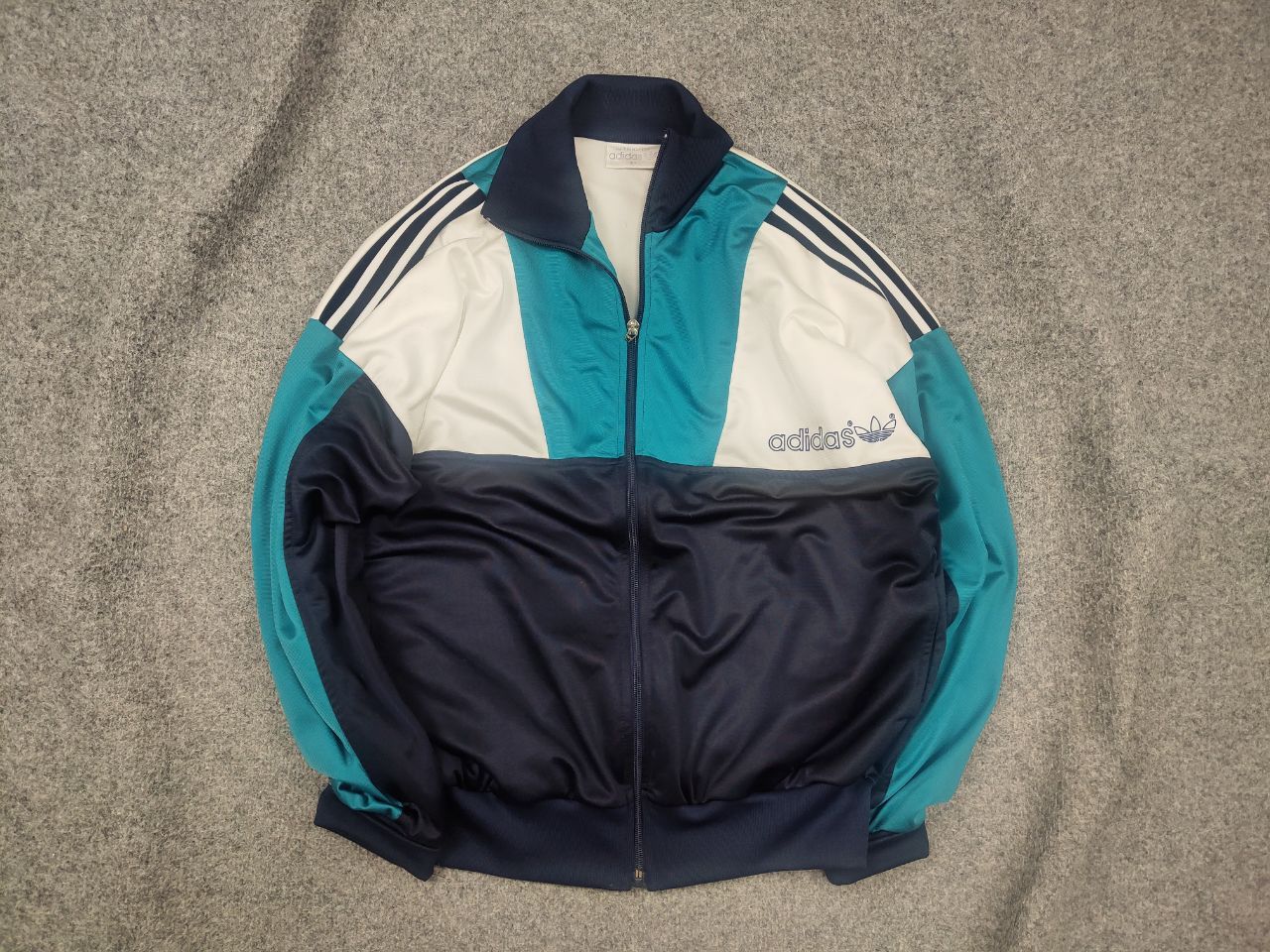 Adidas Vintage 90's Adidas Originals Bright Zip Track Jacket Retro Size US L / EU 52-54 / 3 - 1 Thumbnail