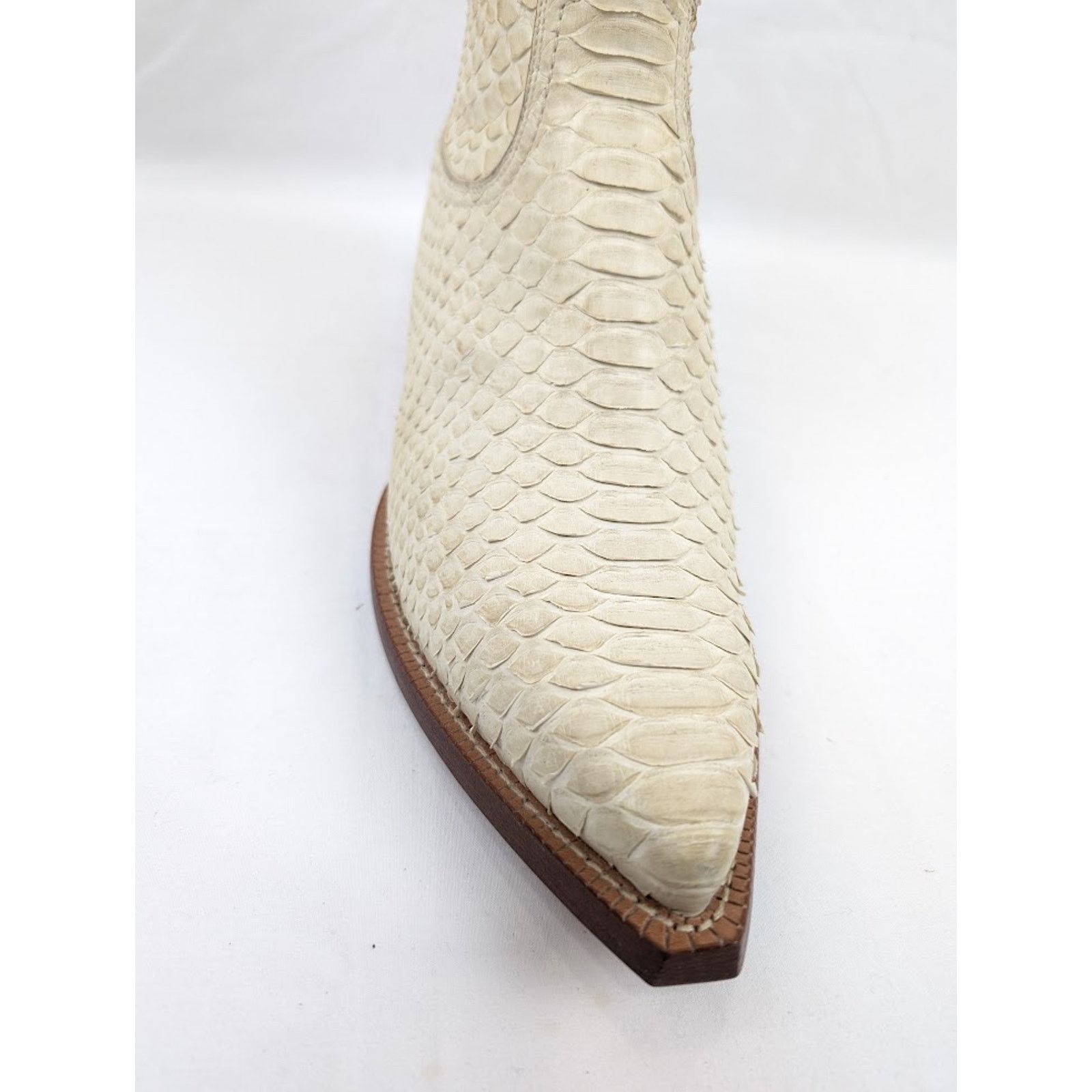 Saint Laurent Paris o1rshd1 Lukas 40 Zip Boots in Cream Size US 9.5 / EU 42-43 - 5 Thumbnail