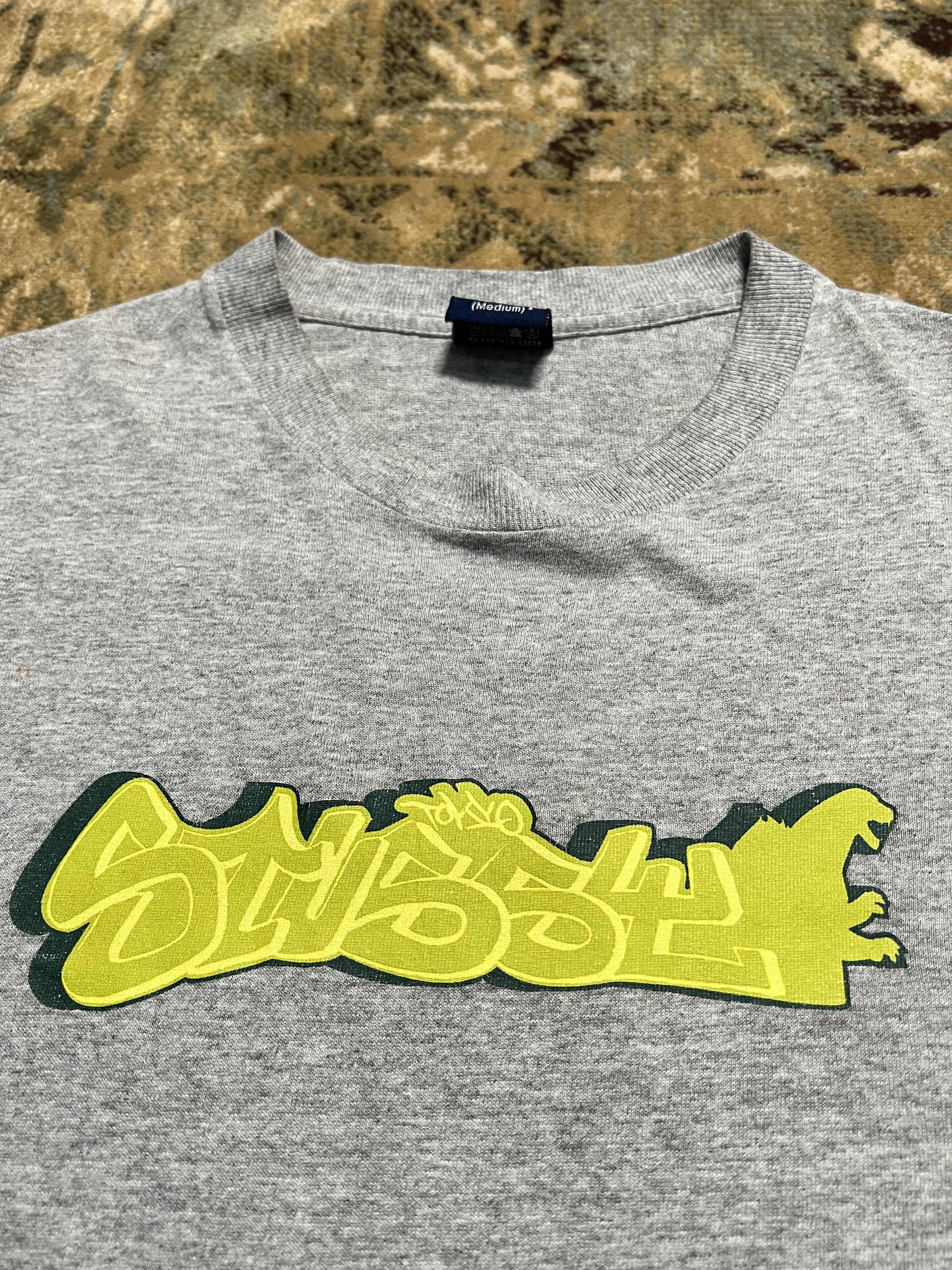 Stussy × Vintage 90s Stussy Tokyo Graffiti Graphic Tshirt Tee y2k style Size US M / EU 48-50 / 2 - 2 Thumbnail