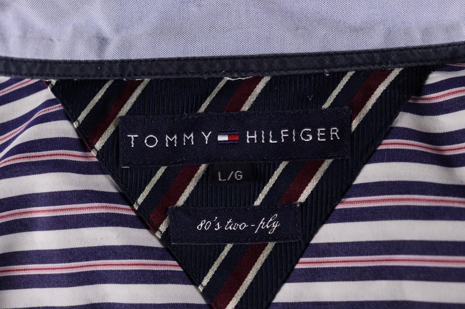 Tommy Hilfiger Tommy Hilfiger 80's Two Ply Multicolor Stripe Shirt L Size US L / EU 52-54 / 3 - 12 Thumbnail