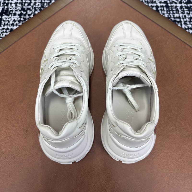 Gucci Gucci Rhyton Logo Dad Sneakers in Ivory - Size US 10.5 / EU 43-44 - 8 Thumbnail