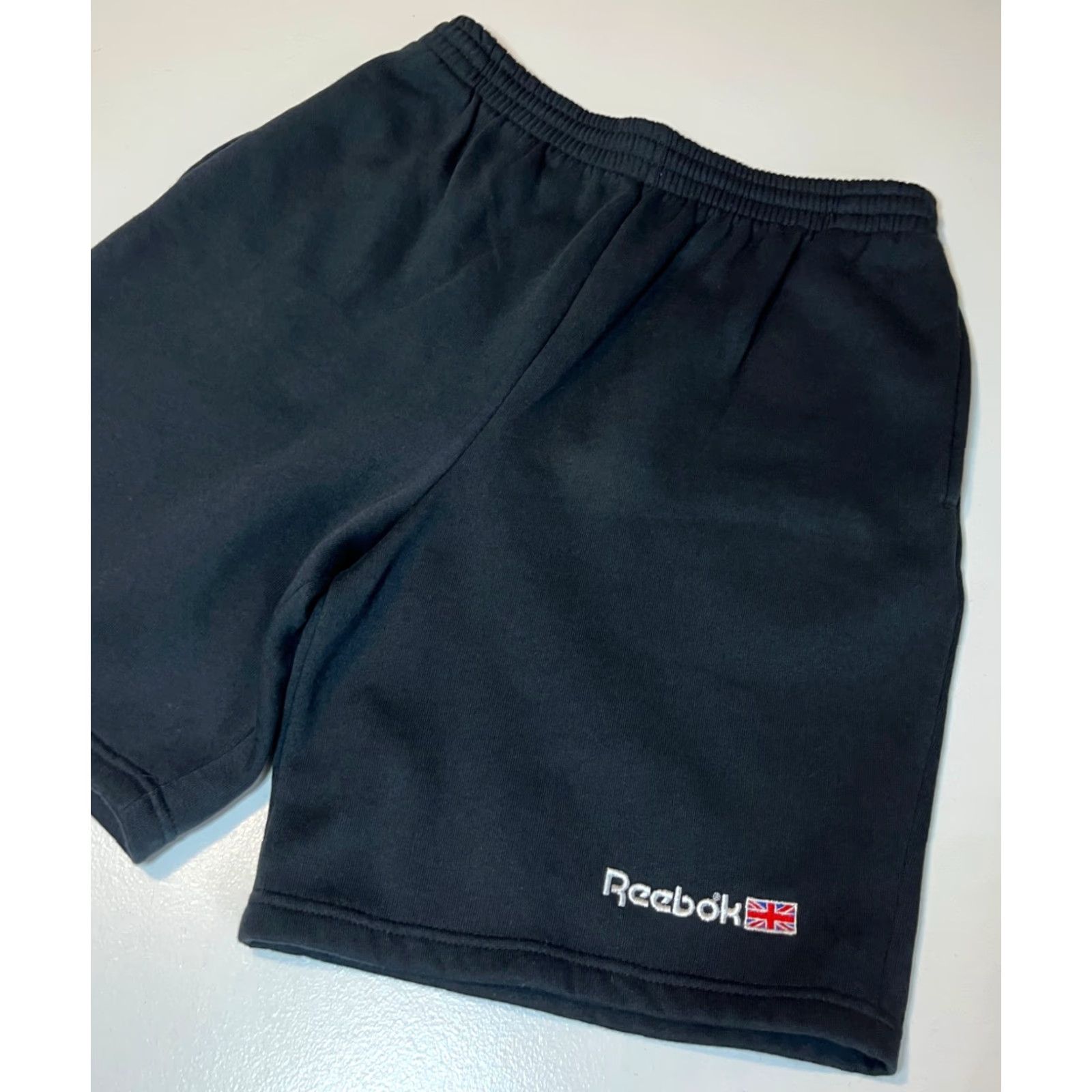 Reebok VINTAGE Reebok Sport Men's Sweat Shorts Athletic 90s Black M Inseam 7.5" Pockets Drawstring Sports, 90s Mens Size US 31 - 3 Thumbnail