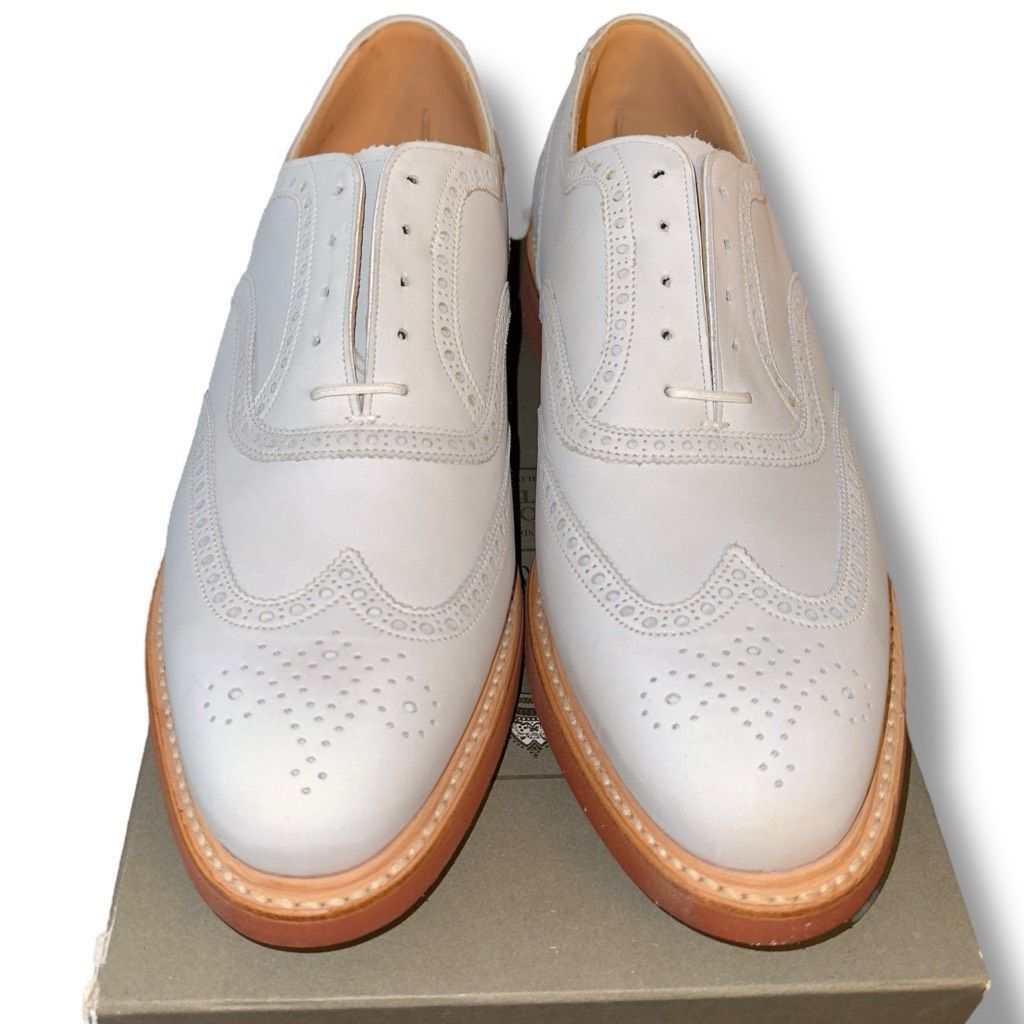 Peal And Co New Peal & Co Nubuck Oxfords in Ivory Suede Men’s Sz 11.5 Size US 11.5 / EU 44-45 - 2 Thumbnail