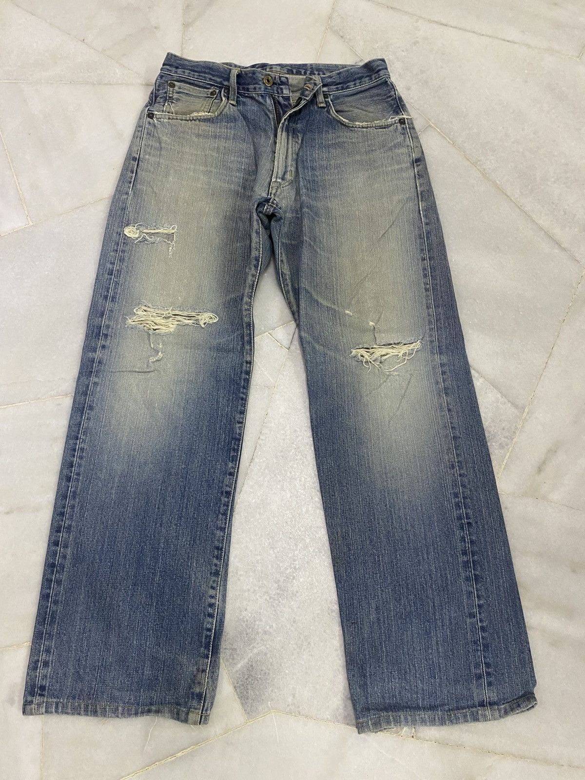 Edwin Size 29x32 Vintage Edwin 505 Selvedge Denim Jeans Size US 29 - 2 Thumbnail