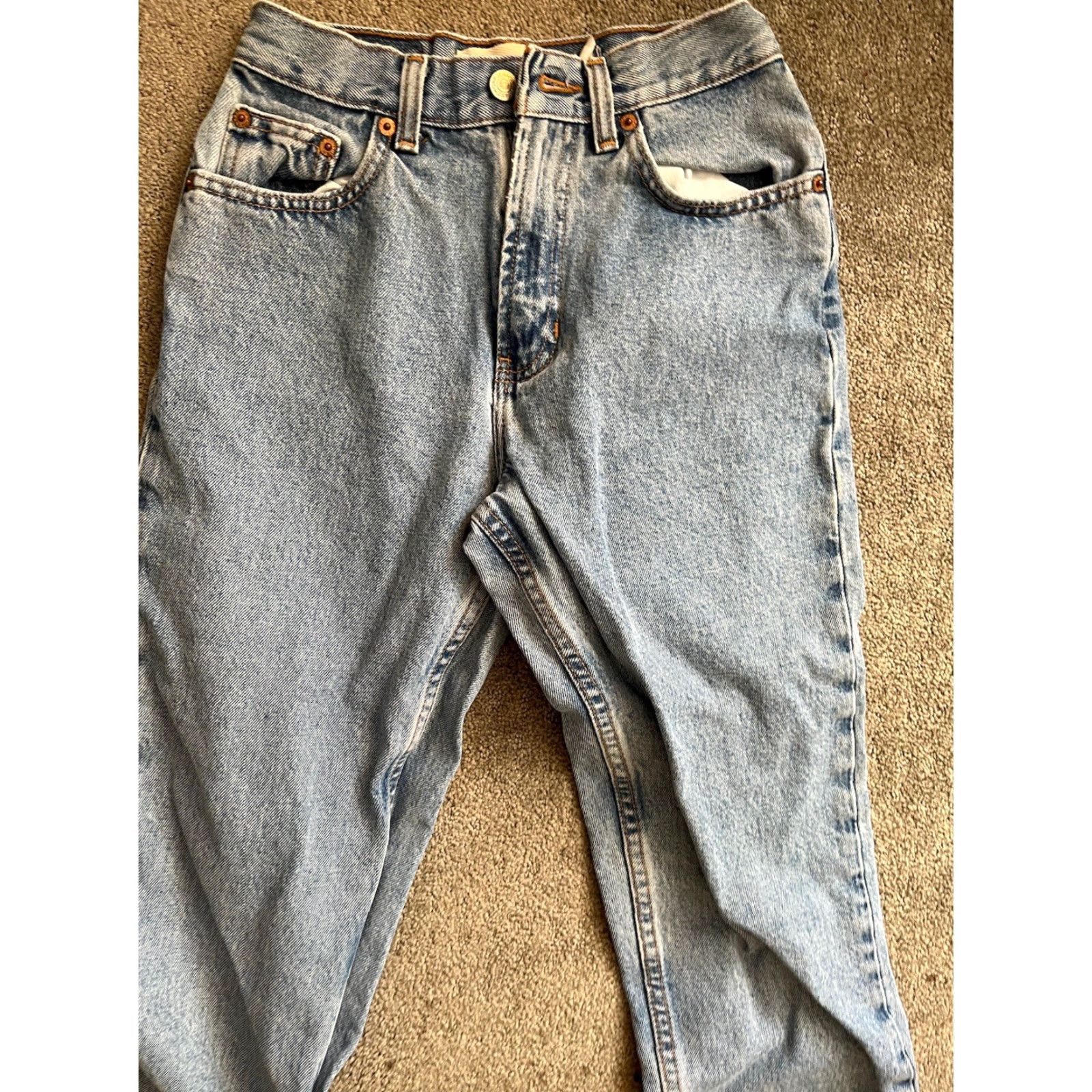 Gap VINTAGE Distressed 90s Gap Classic Fit Tapered Jeans Womens ACTUAL 24x31 Denim Size 42" / US 20 - 4 Thumbnail