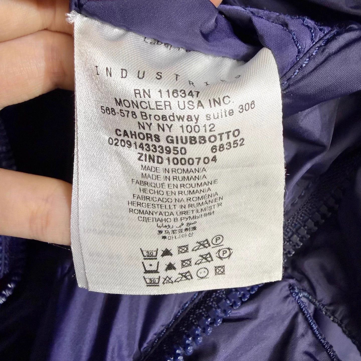 Moncler Moncler purple down jacket 4 logo multi-pocket 99 new Size US XL / EU 56 / 4 - 5 Thumbnail