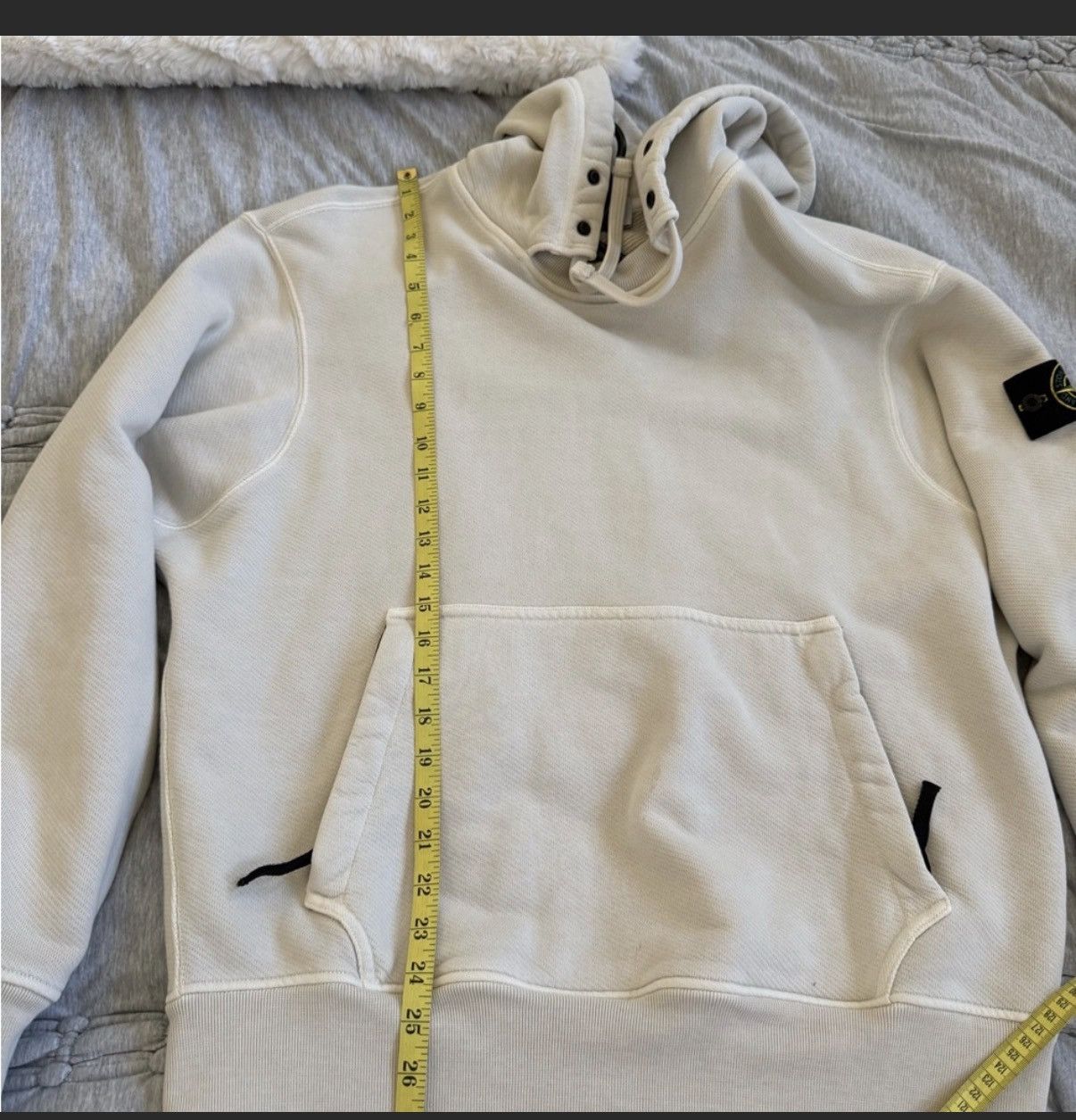 Stone Island Stone Island Off-White Garment-Dyed Hoodie Size US M / EU 48-50 / 2 - 14 Thumbnail