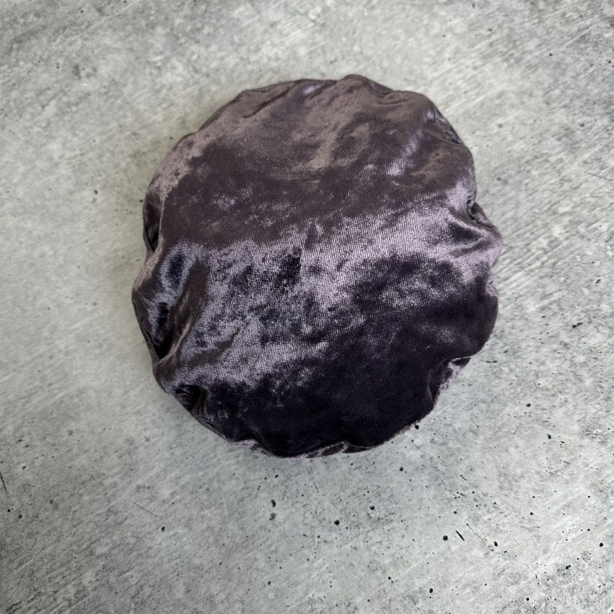 Brunello Cucinelli Brunello Cucinelli Velvet Shimmer Newsboy Hat Purple Women’s Size ONE SIZE - 5 Thumbnail