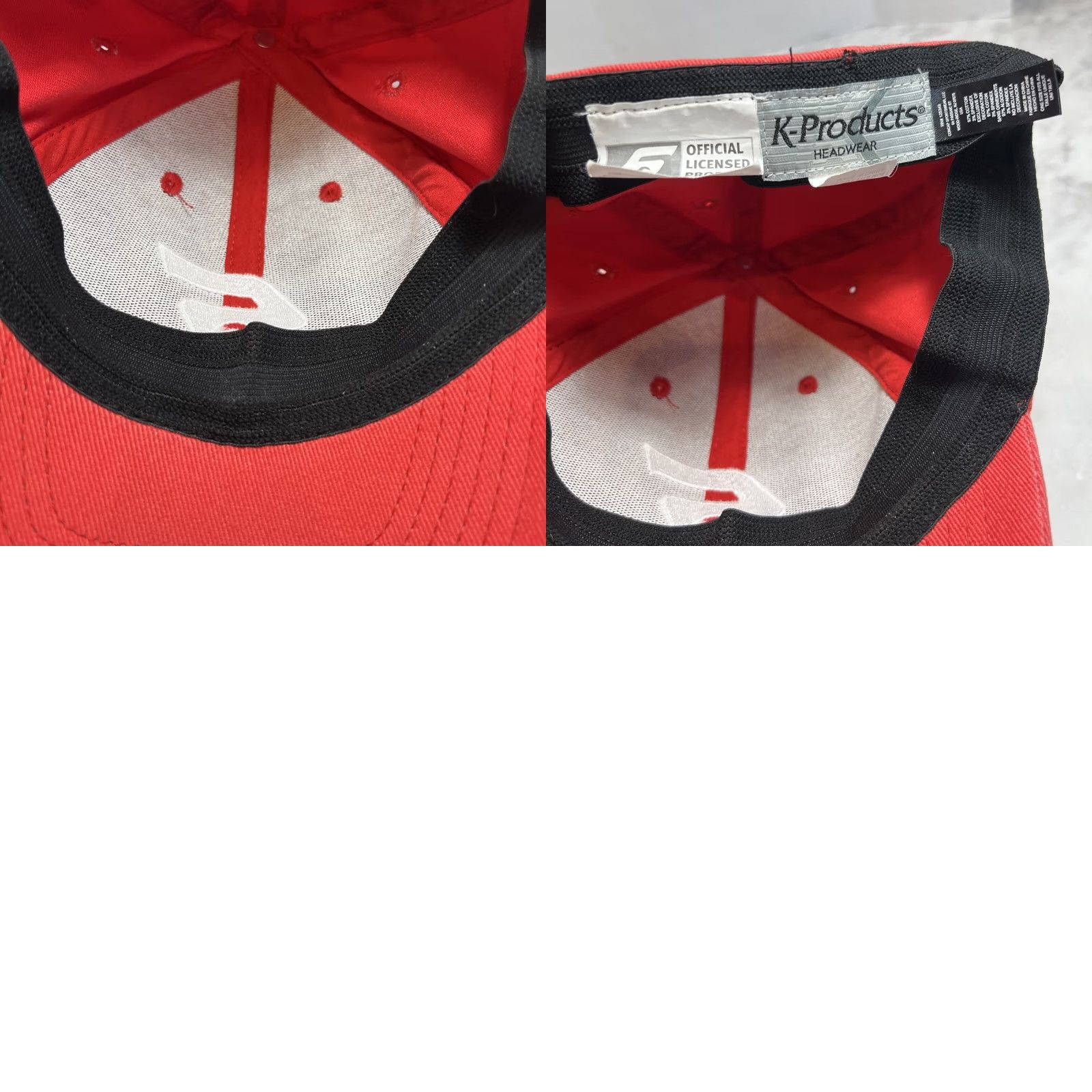 Vintage Snap-on Tools Hat Red/White Flex Stretch Fit Embroidered Men Baseball Cap One Size Cotton Polyester Red Automotive Cap Mens Size ONE SIZE - 8 Thumbnail