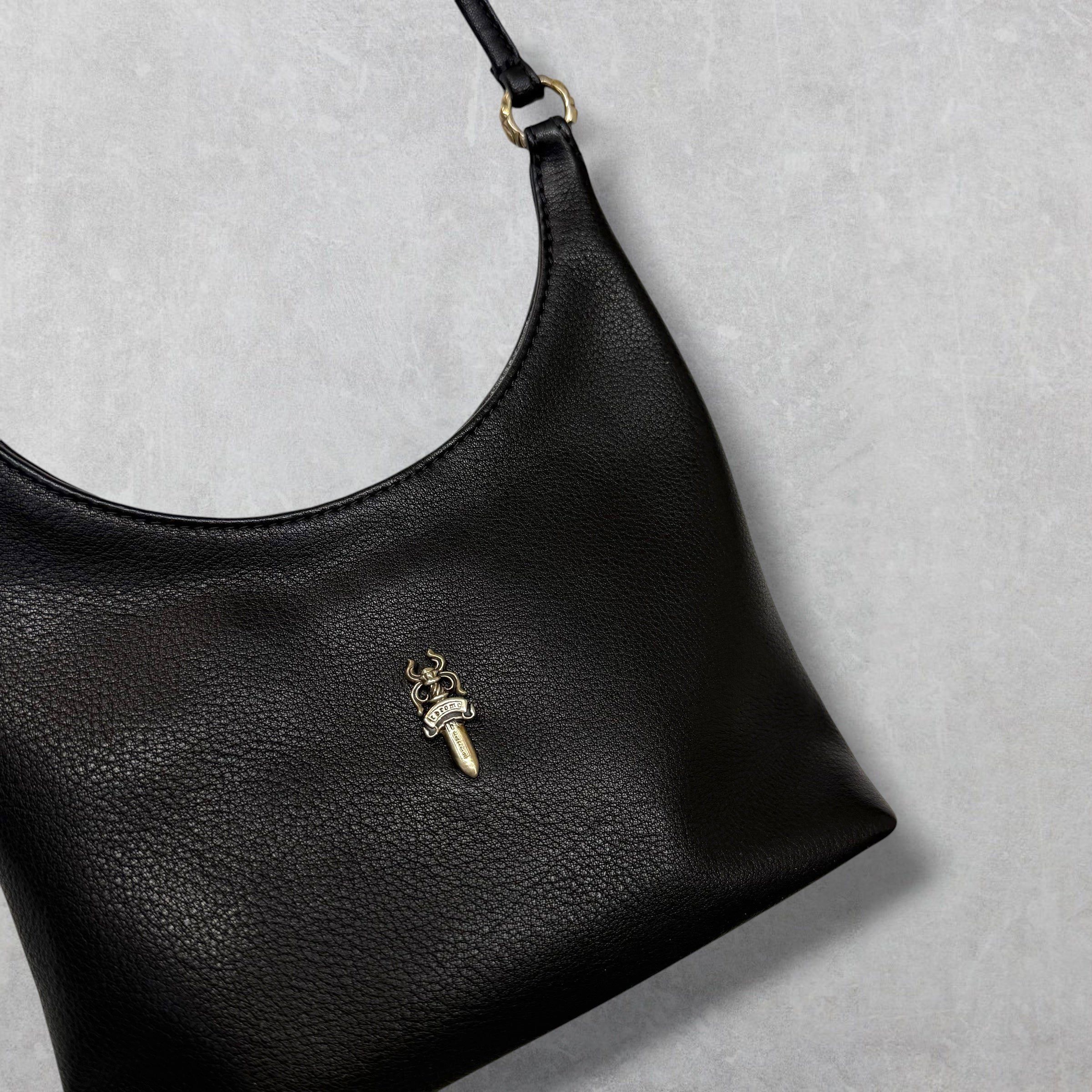 Chrome Hearts Chrome Hearts VIV Dagger Black Leather Handbag Size ONE SIZE - 4 Thumbnail