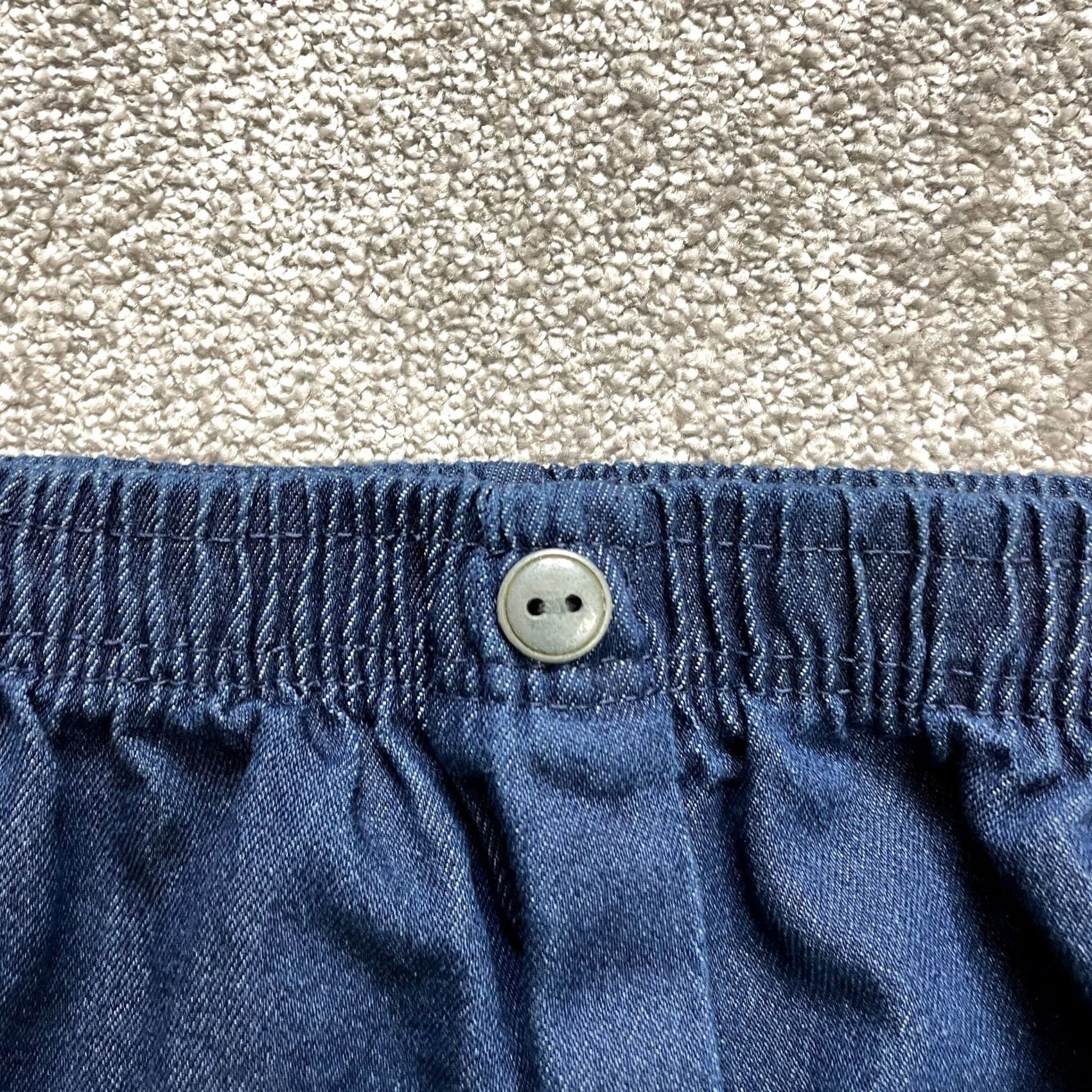 Vintage Woman Within Jeans Pants Womens Plus 28W Dark Wash Wide Leg Denim Cropped 40x20 Blue 100% Cotton Zip Adult Womens Size 27" / US 4 / IT 40 - 7 Thumbnail
