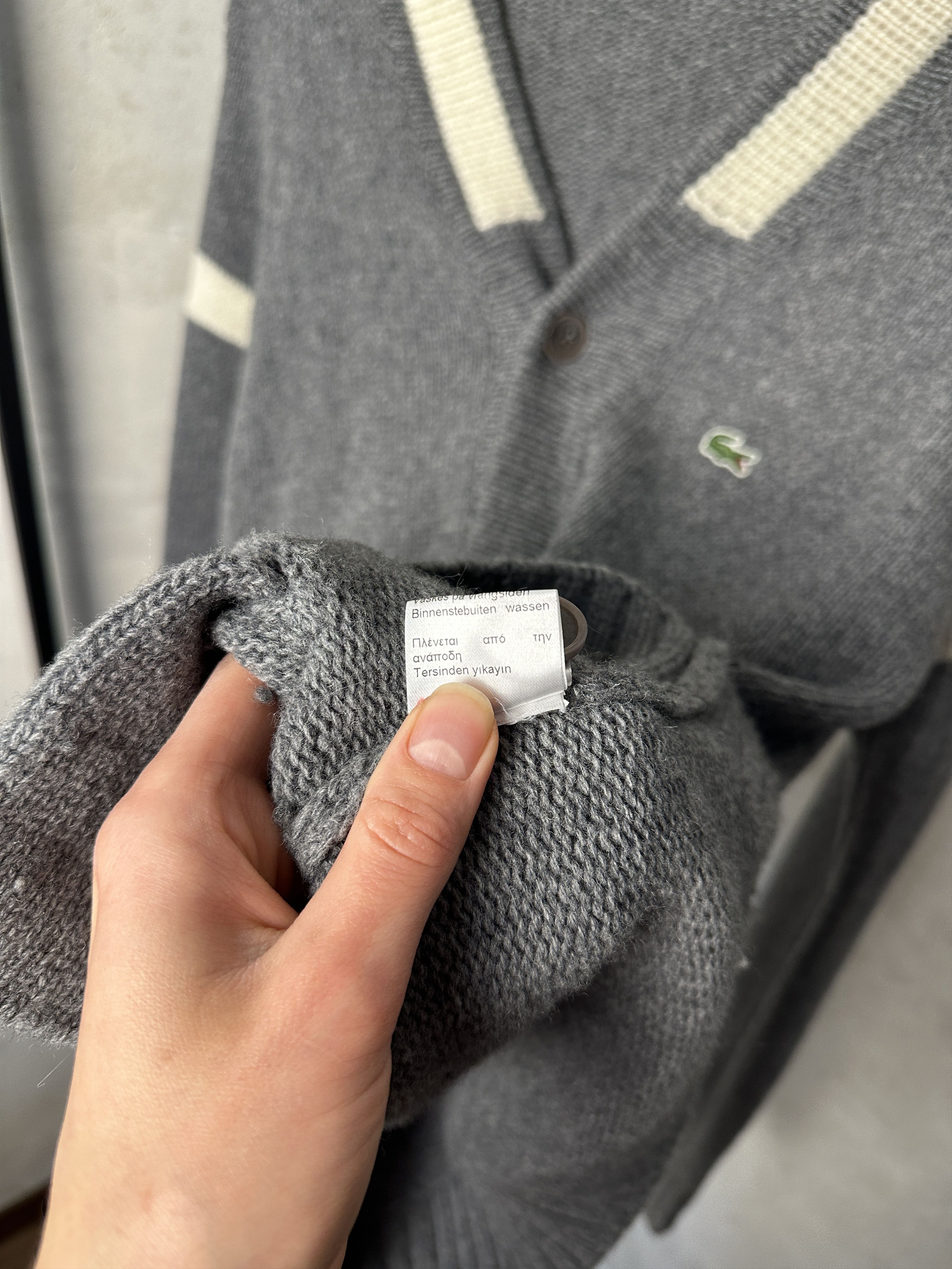 Lacoste Vintage Lacoste Wool Cardigan Size US L / EU 52-54 / 3 - 7 Thumbnail