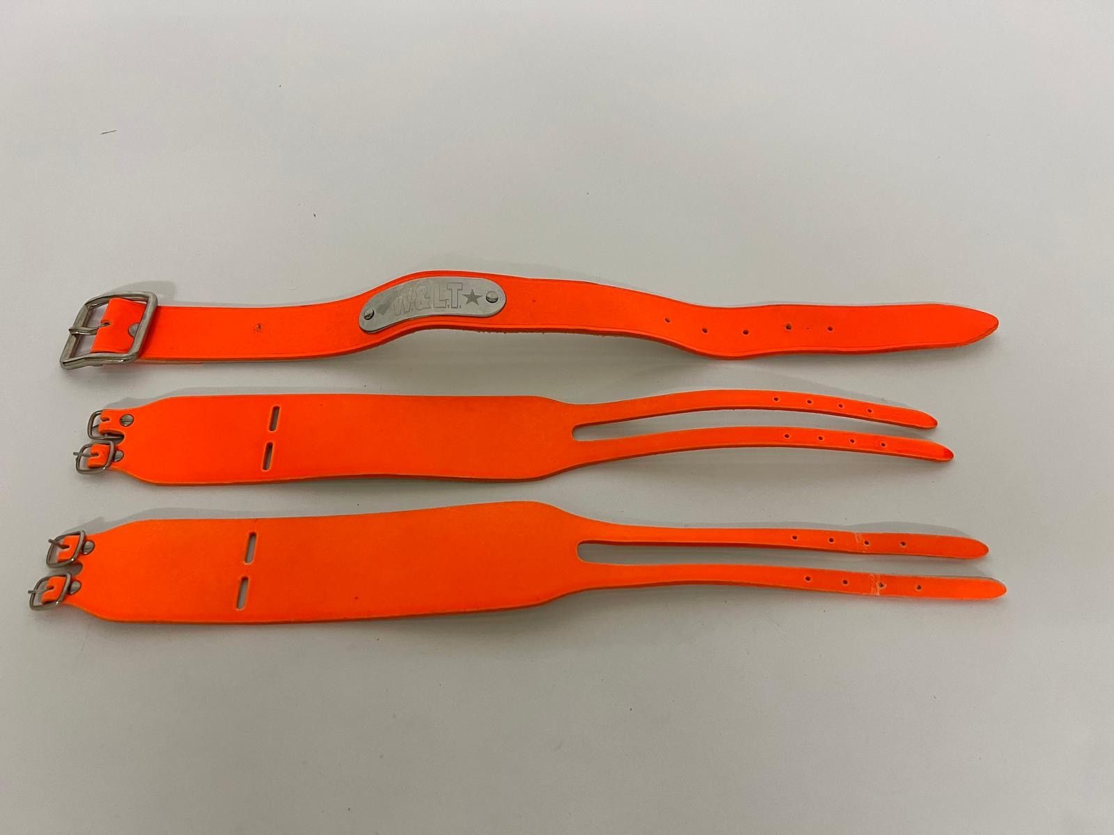 Walter Van Beirendonck 🟠 W&LT Orange Metal Plate Straps — Archive Size ONE SIZE - 2 Thumbnail