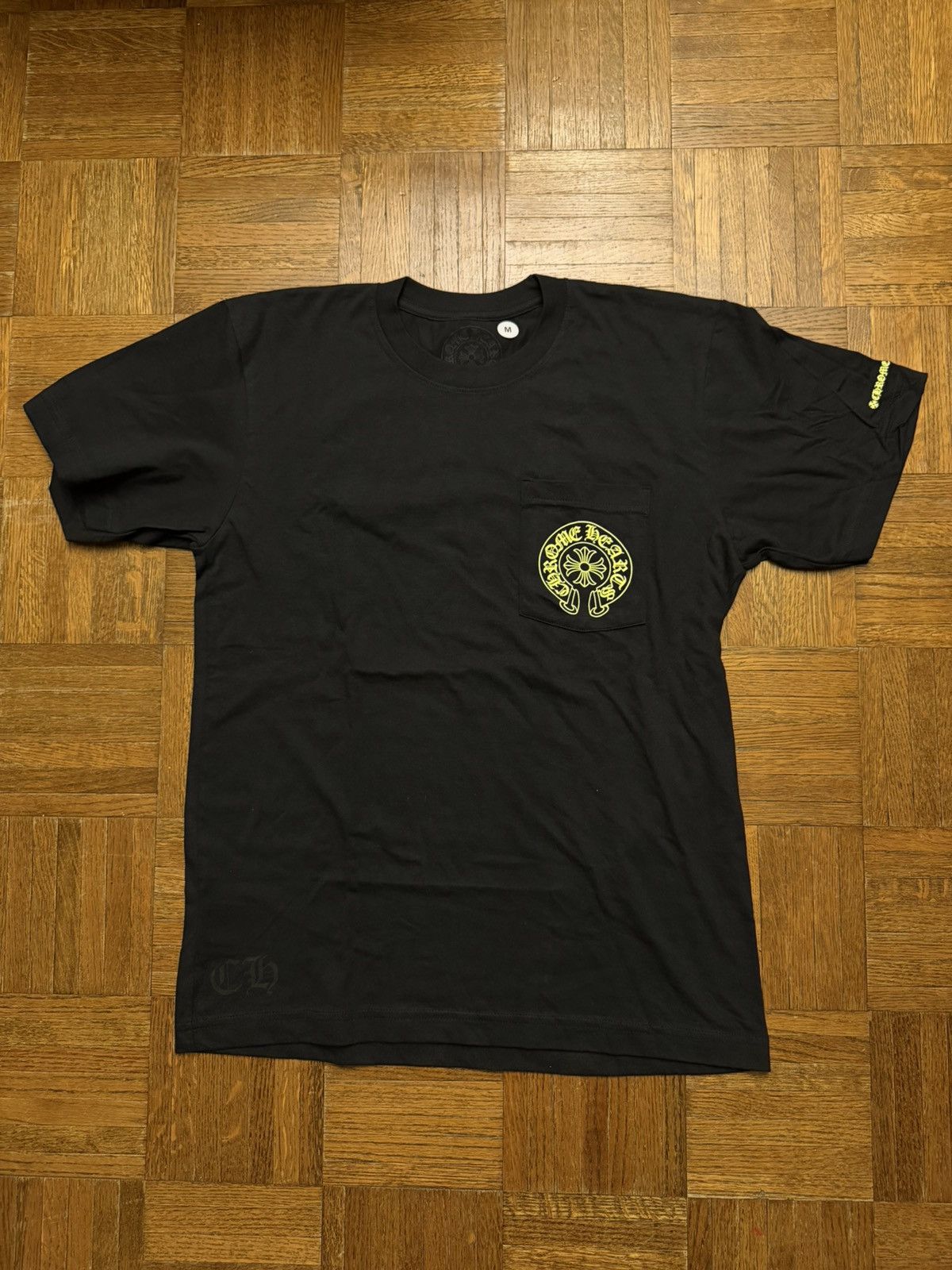Chrome Hearts Chrome Hearts NEON LIME Pocket Tee Size US M / EU 48-50 / 2 - 2 Thumbnail