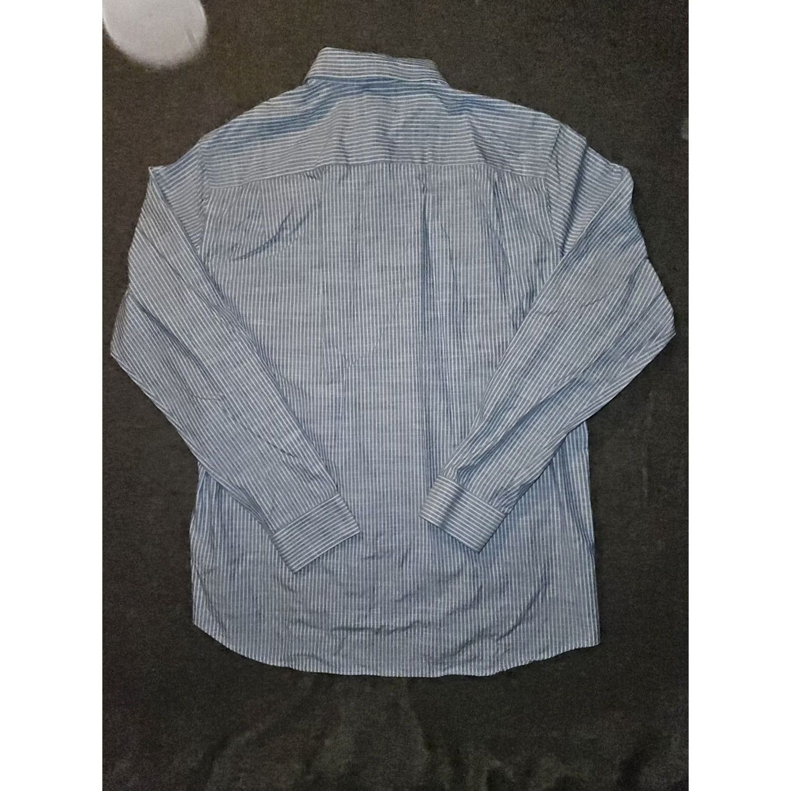 Vintage Fairlane & Sons Button-Up Shirt Men XLT Blue Striped Long Sleeve Casual Workwear Regular Big & Tall Size US XL / EU 56 / 4 - 7 Thumbnail