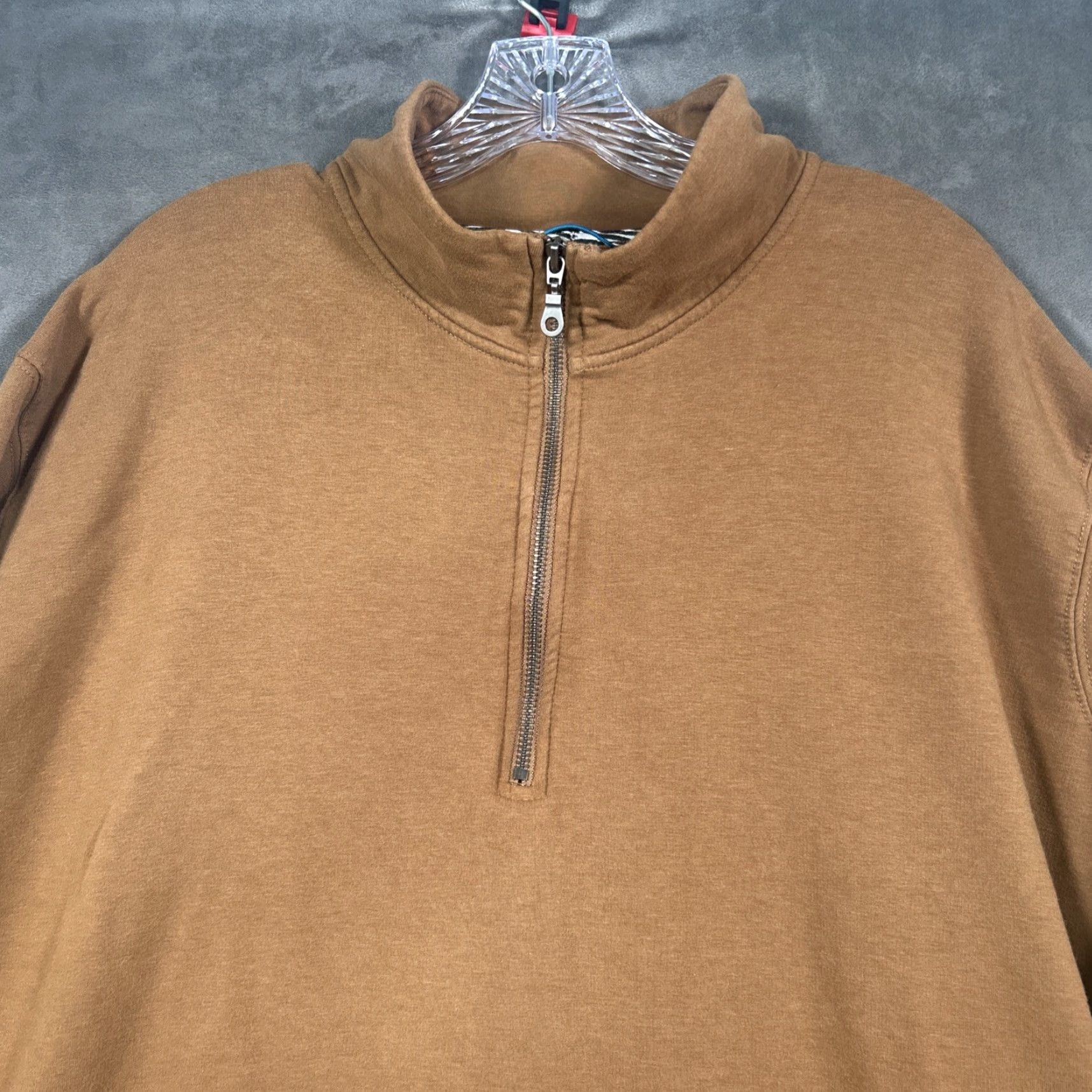 Vintage VINTAGE Stance Sweatshirt Pullover Mens XL 1/4 Zip Fleece Brown Cotton Logo Crew Neck Size US XL / EU 56 / 4 - 2 Thumbnail