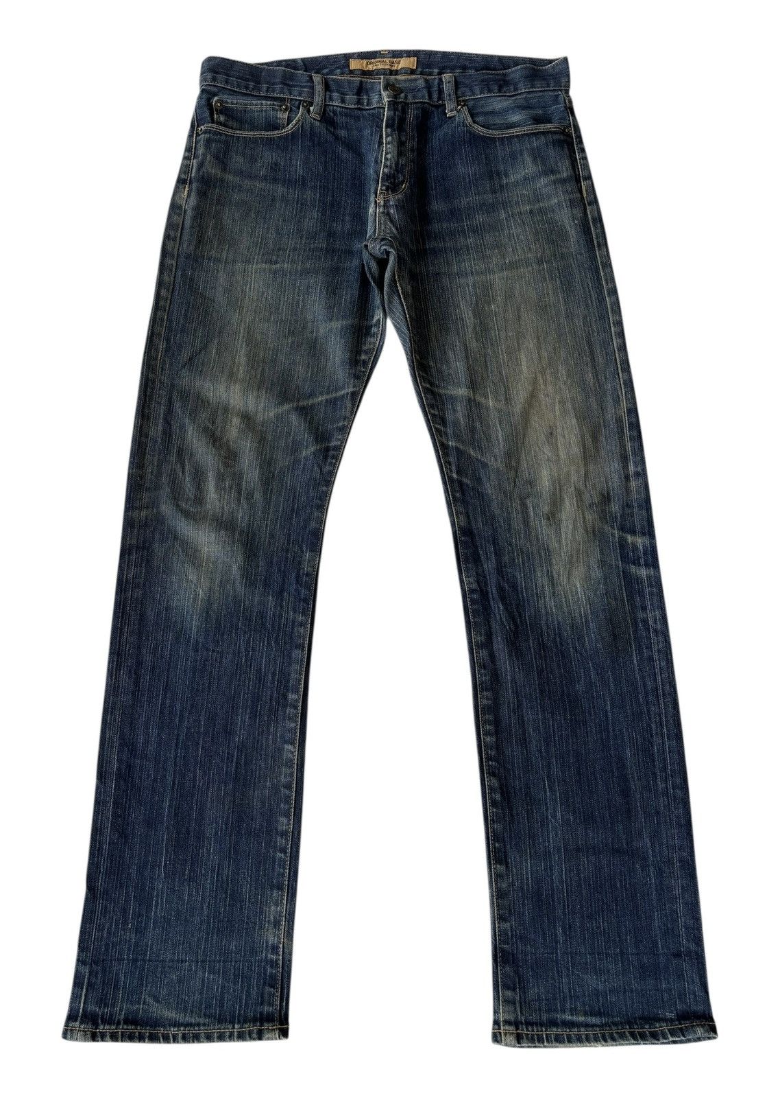 Undercover × Uniqlo Uniqlo S-001 Slim Fit Straight Distressed Denim Jeans Size US 34 / EU 50 - 1 Thumbnail
