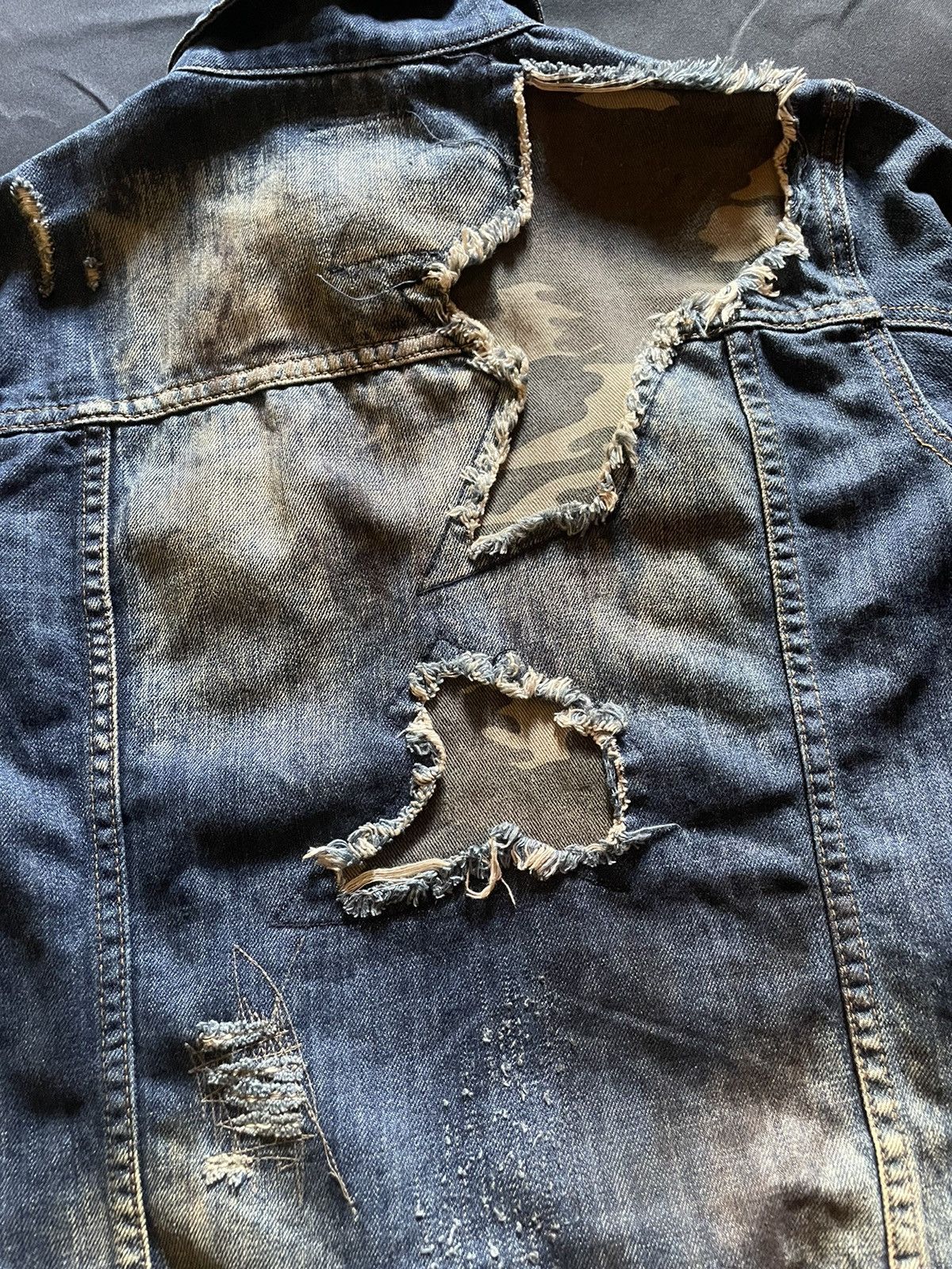 Japanese Brand Midas Boro Denim Jacket Size US S / EU 44-46 / 1 - 8 Thumbnail
