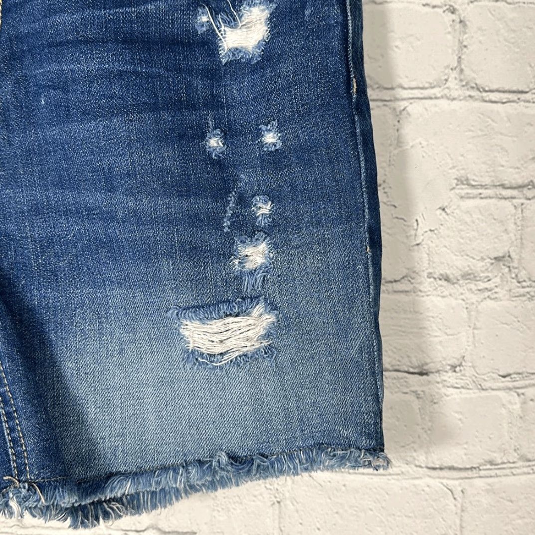 American Eagle Outfitters American Eagle AE Shorts Cut-Off Distressed 0 Women Blue Jeans Shorts Size 25" / US 0 / IT 36 - 2 Thumbnail