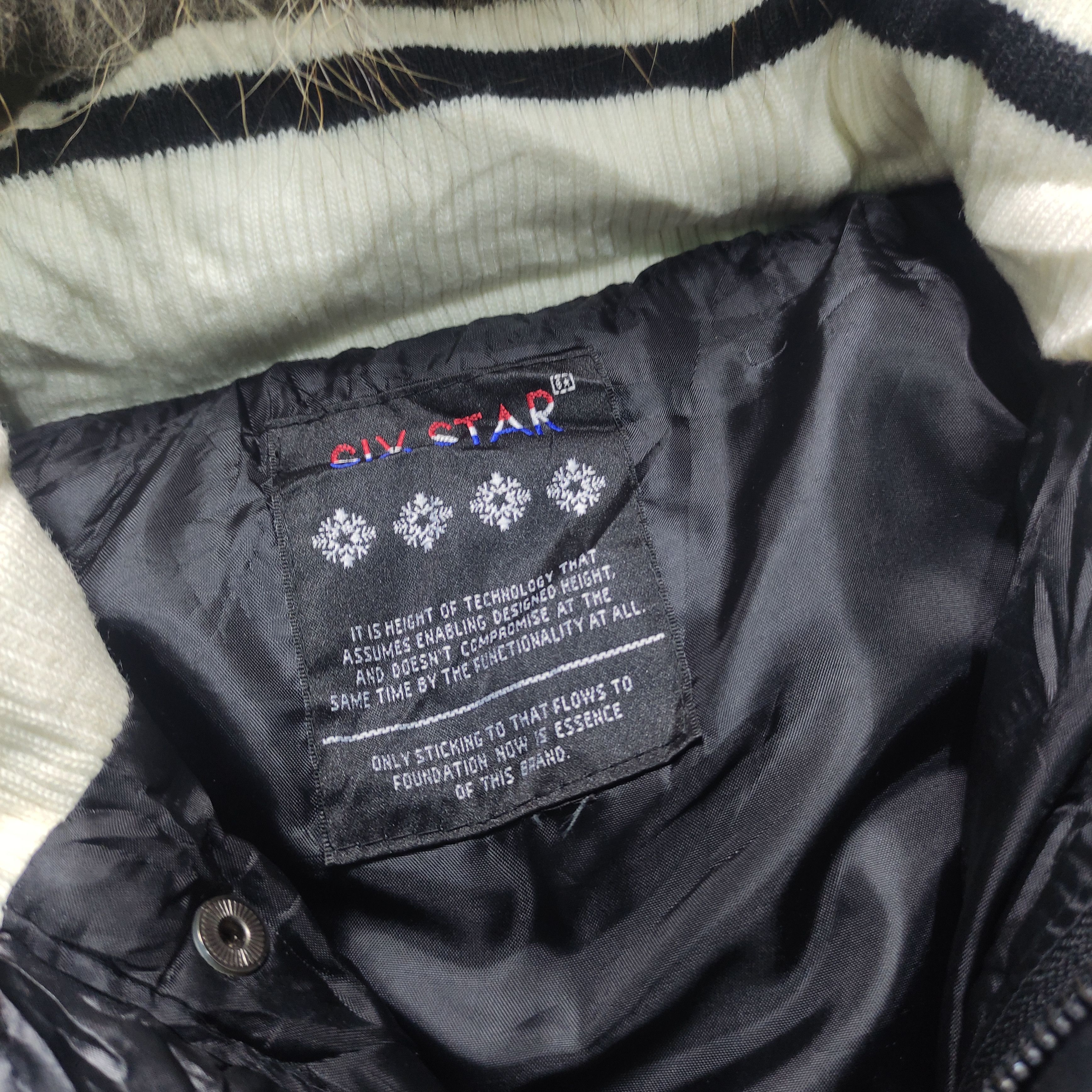 If Six Was Nine Six Star Fur Puffer Jacket - Vkei Japanese Brand 2000s Size US M / EU 48-50 / 2 - 9 Thumbnail