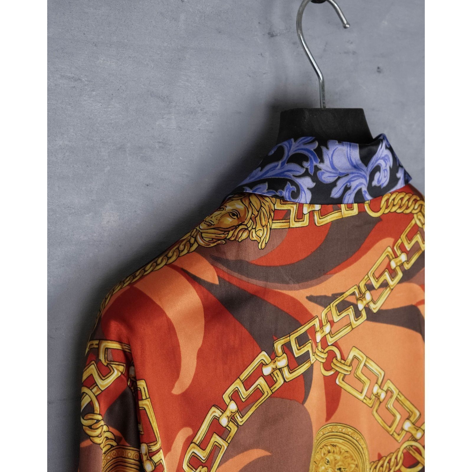 Versace Jeans Couture Versace jeans couture multicolor baroque chain print shirt Size L / US 10 / IT 46 - 5 Thumbnail