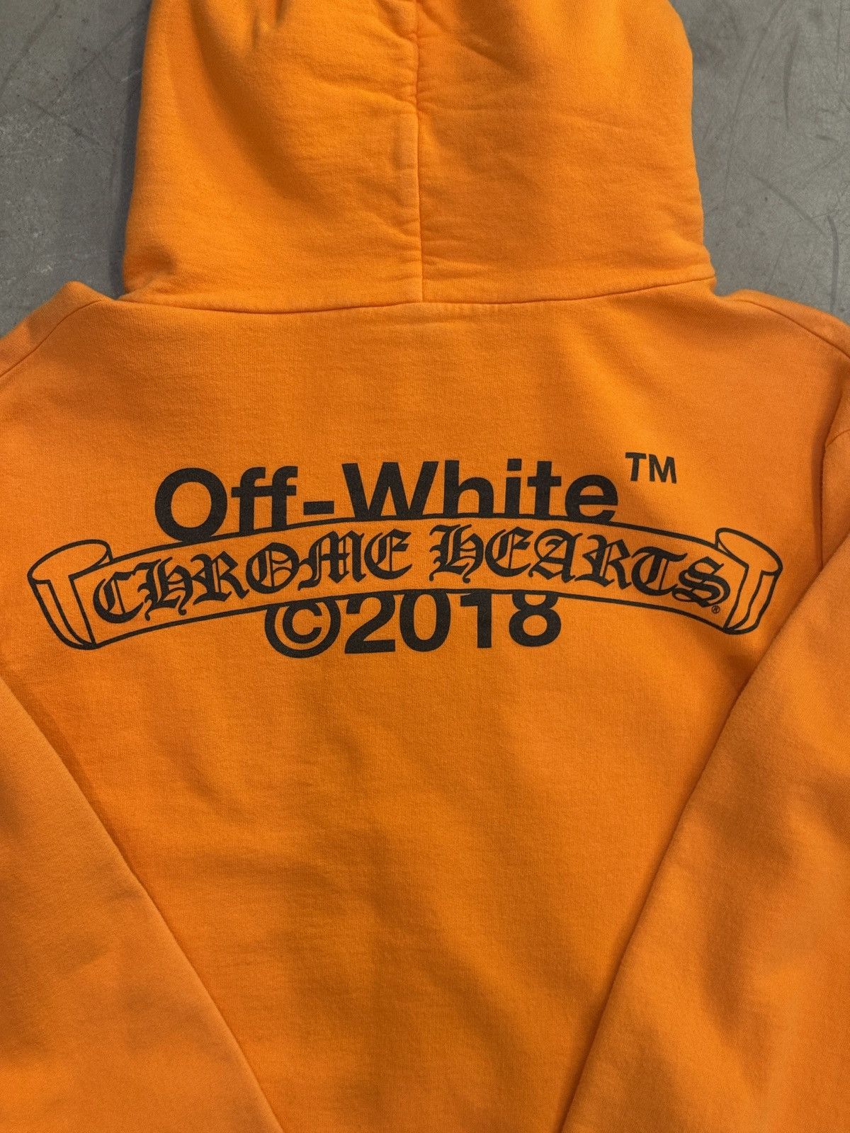 Chrome Hearts × Off-White Chrome Hearts Off-White Hoodie Orange - Like New Size US S / EU 44-46 / 1 - 7 Thumbnail