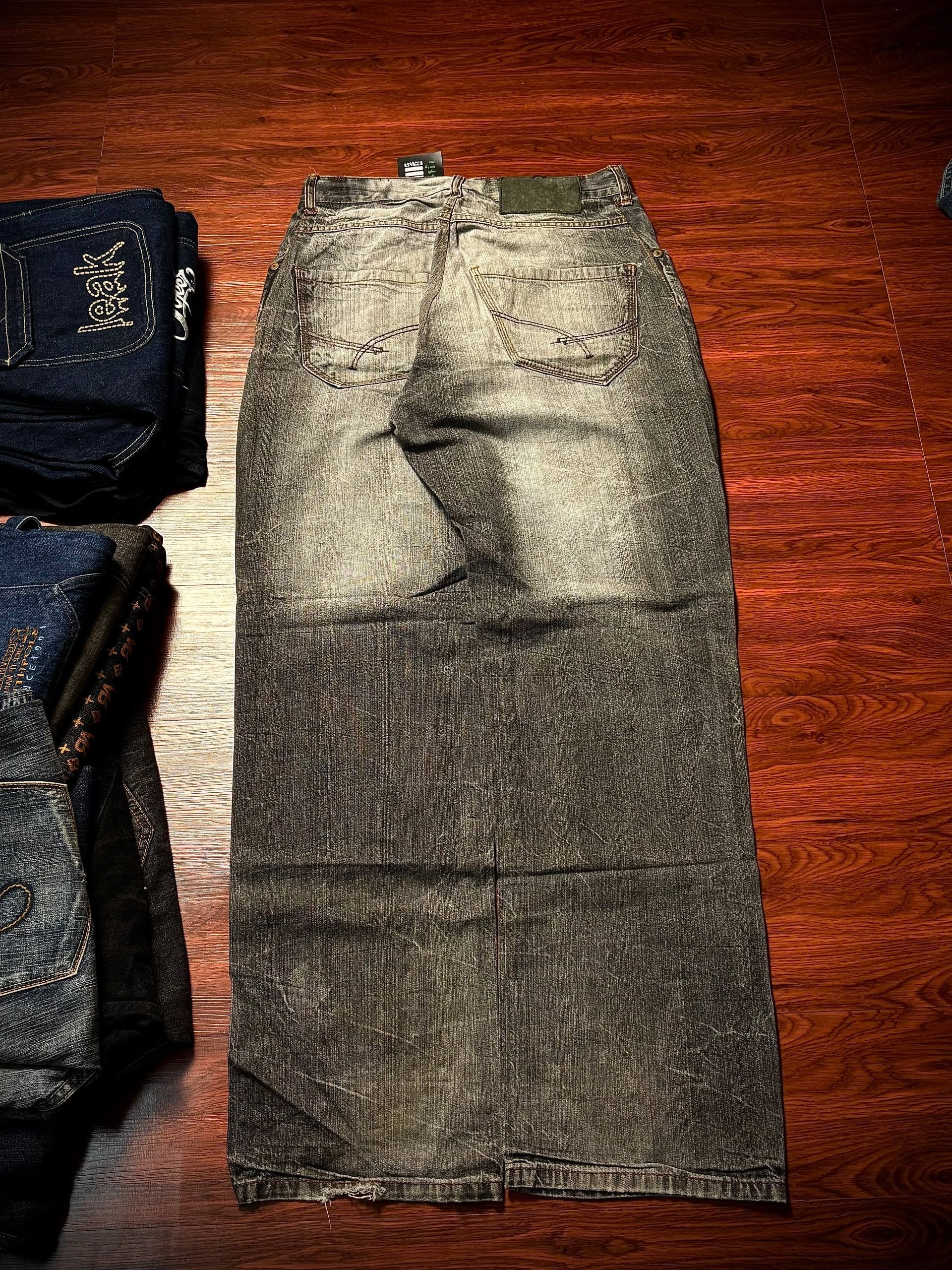 Japanese Brand Vintage Phat Farm x Roca wear Grey Wash Denim Pants Size US 32 / EU 48 - 4 Thumbnail