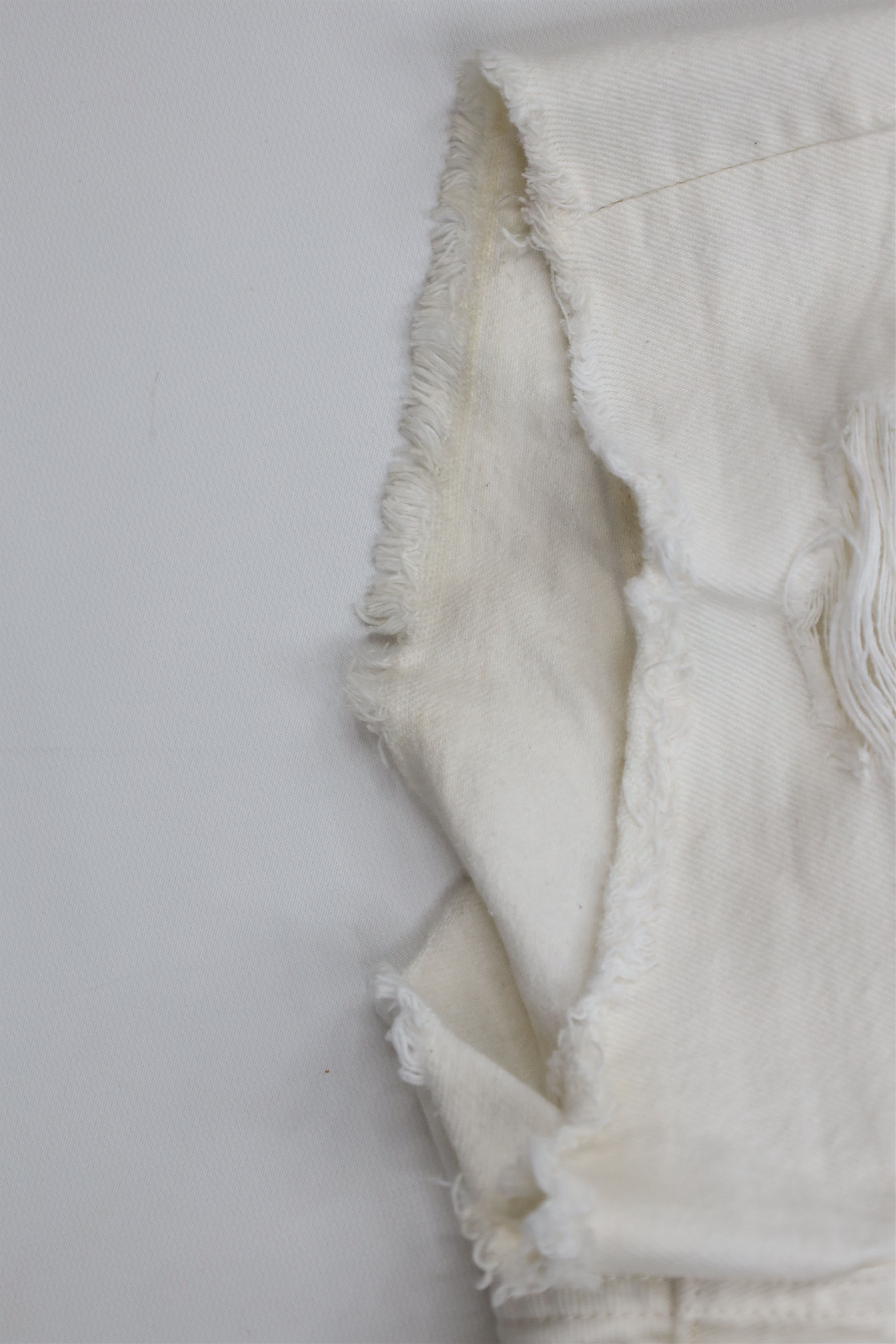 Levi's Vintage Y2K Levis 501xx Fly Cut Off Denim Shorts White Size 26" / US 2 / IT 38 - 5 Thumbnail