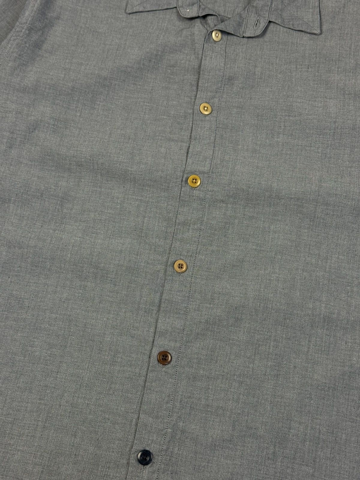 Folk FOLK Grey Cotton Button Down Long Sleeve Shirt Size US L / EU 52-54 / 3 - 8 Thumbnail