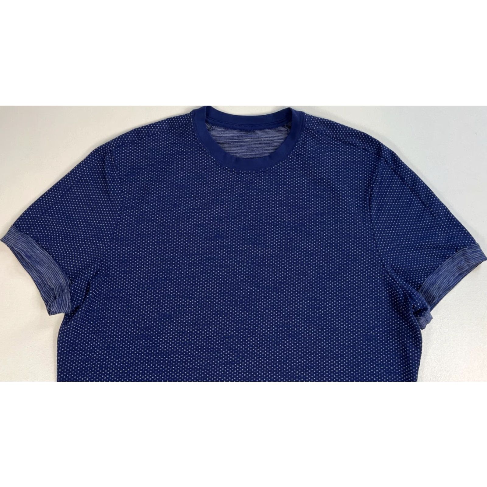 Lululemon Lululemon Men’s Roll Out Crew Short Sleeve T-Shirt Sz L Blue Size US L / EU 52-54 / 3 - 7 Thumbnail